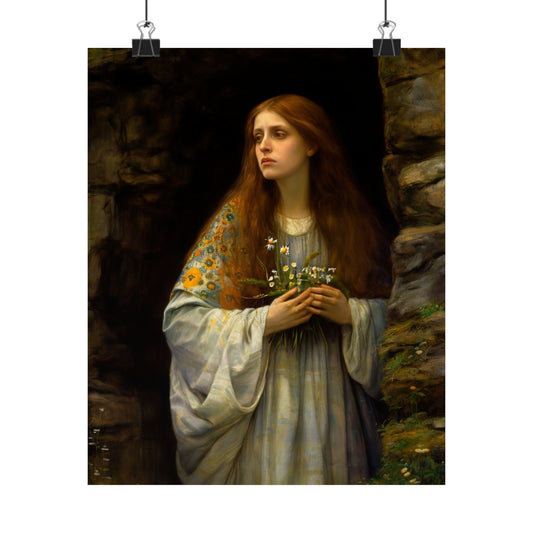 Saint Mary Magdalene : Witness to Resurrection Print - Sanctified Souls Print - Multiple Sizes - Premium Matte Vertical Posters