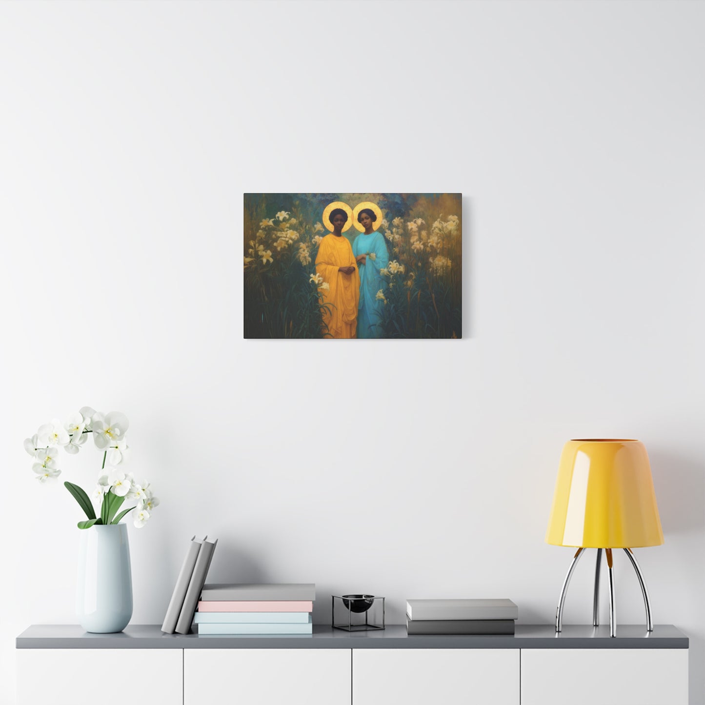 Saint Perpetua and Saint Felicity -  Museum Wrapped Canvas - Sanctified Souls Print - Religious Art for your Home - Catholic Saint Art