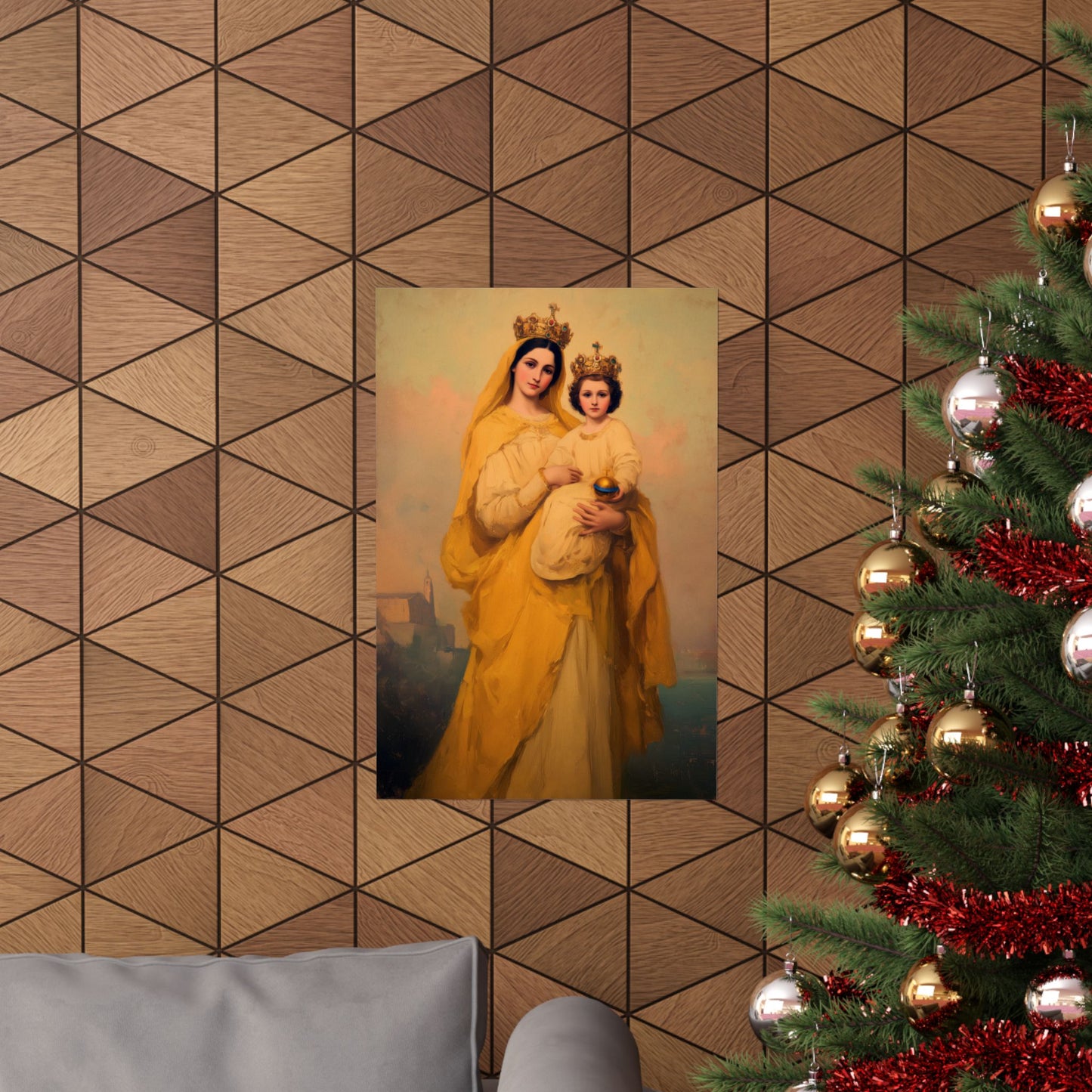 Our Lady of Prompt Succor - Sanctified Souls Print - Multiple Sizes - Premium Matte Vertical Posters