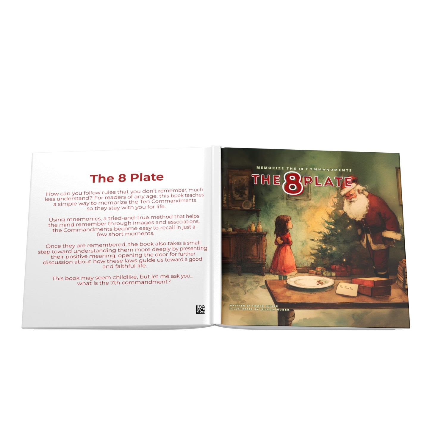 The 8 Plate (Hardcover) Ten Commandments Book | Catholic Memory Book for Kids | Bible Mnemonics for Children | Christian Kids Book