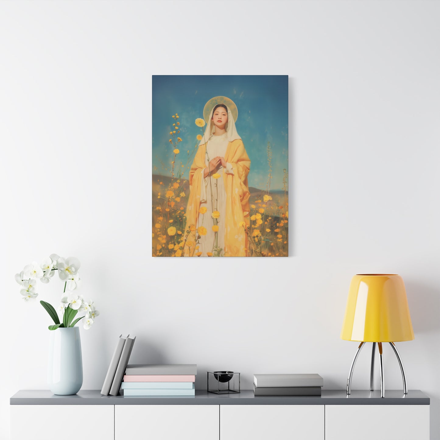 Saint Agatha Lin - Gallery Wrapped Canvas - Print - Religious Art for your Home - Catholic Art