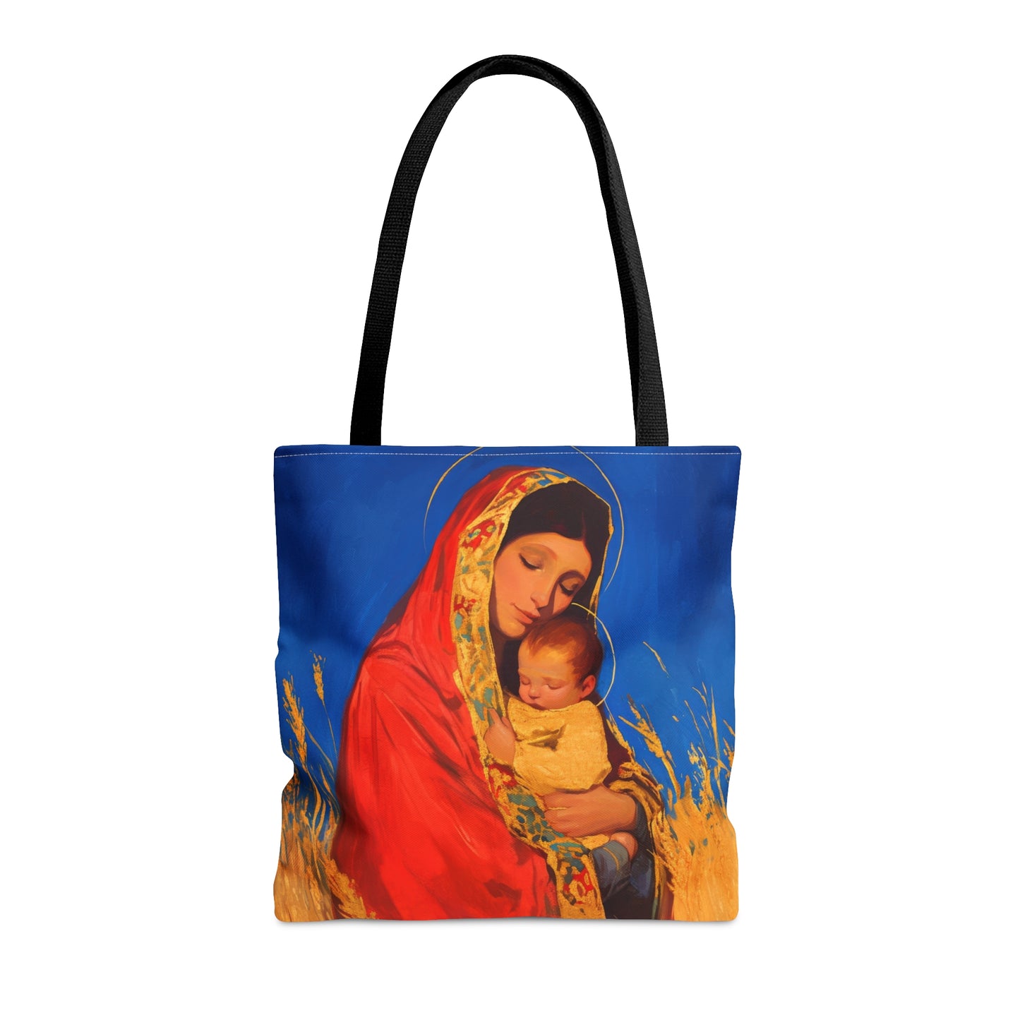 Our Lady of the Harvest - Tote Bag - Large Medium Small Faith Art Bag - Bible Study Faith Purse - Double Sided