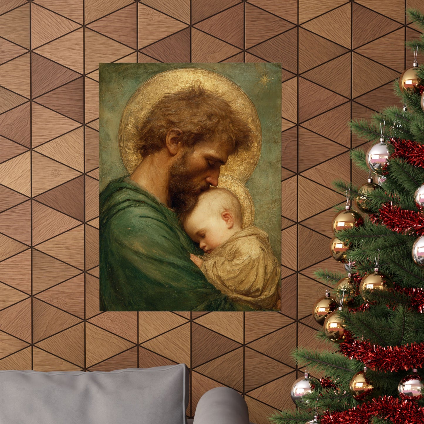 Saint Joseph the Father - Sanctified Souls Print - Multiple Sizes - Premium Matte Vertical Posters