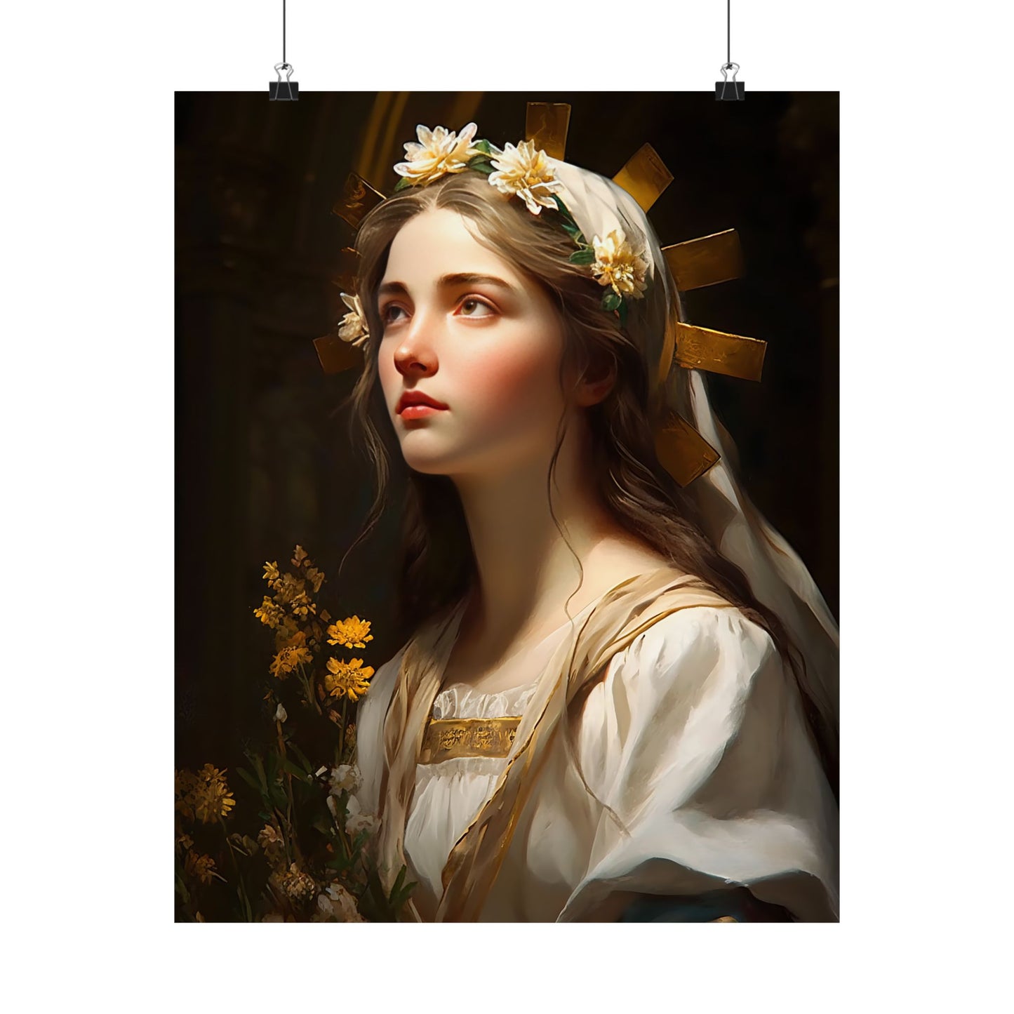 Saint Zita of Lucca - Sanctified Souls Print - Multiple Sizes - Premium Matte Vertical Posters