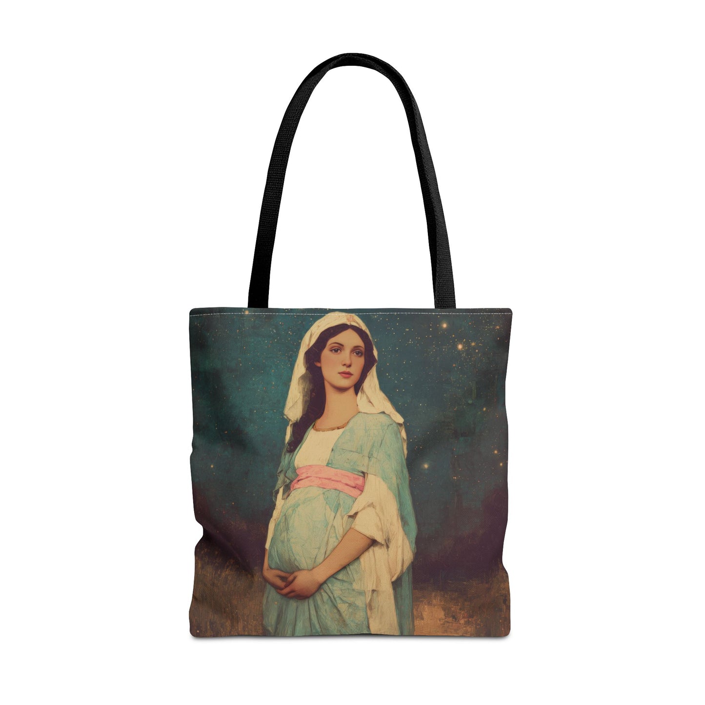 Our Lady of 'O' - Our Lady of Expectation - Mother Mary - Marian Art - Tote Bag - Large Medium Small Faith Art Bag - Tote Purse