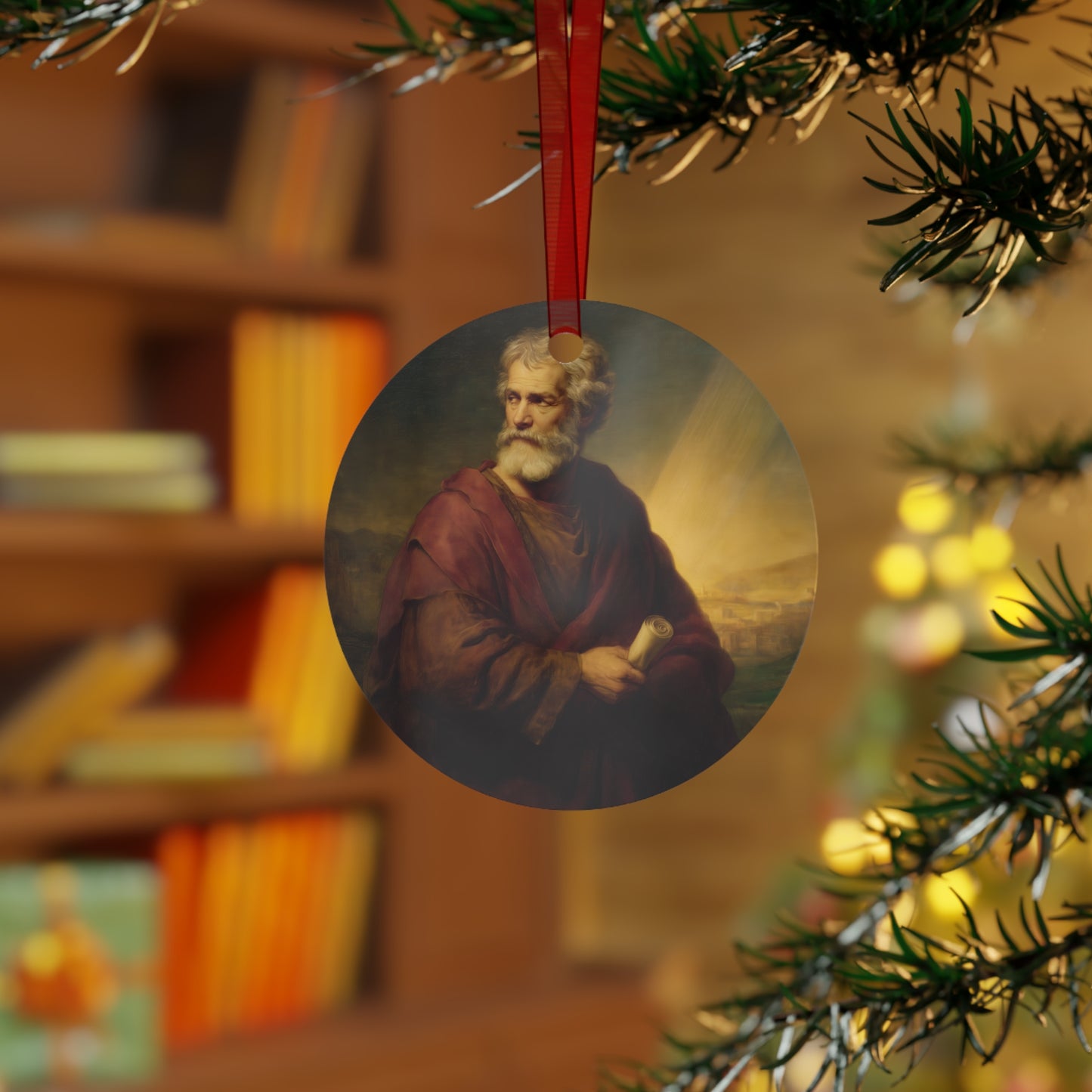 Saint Phillip the Apostle Metal Ornament - Religious Holiday Christmas Ornament and Keepsake - Prayer Ornament