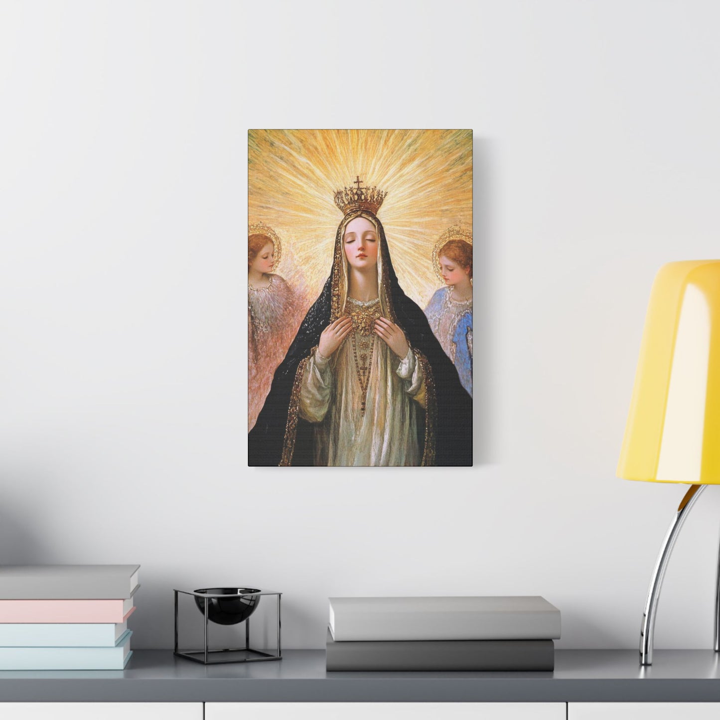 Divine Majesty: The Crowning of the Queen of Heaven - Gallery Wrapped Canvas - Print - Religious Art for your Home - Christian print