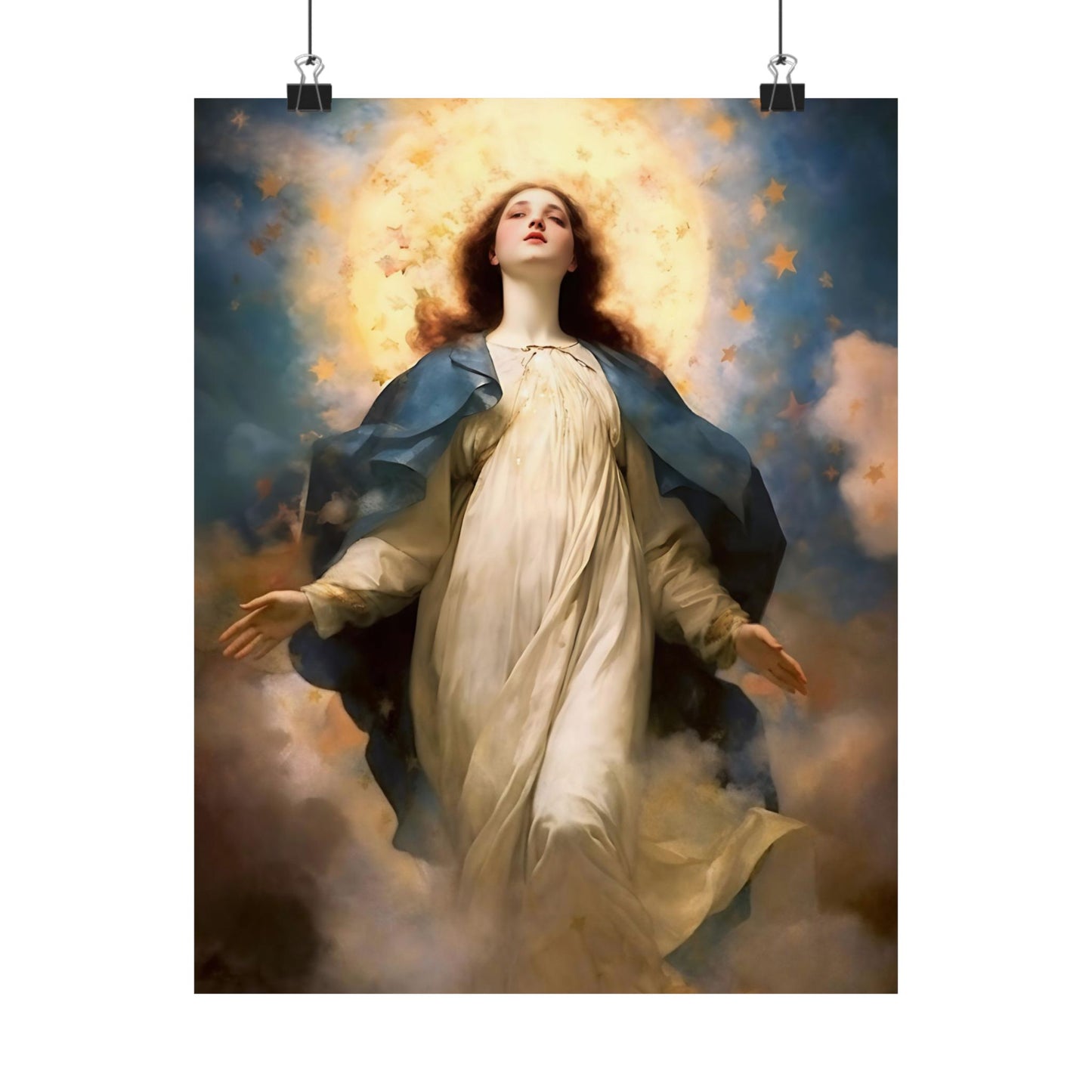 The Assumption of Mary Print - Sanctified Souls Print - Multiple Sizes - Premium Matte Vertical Posters