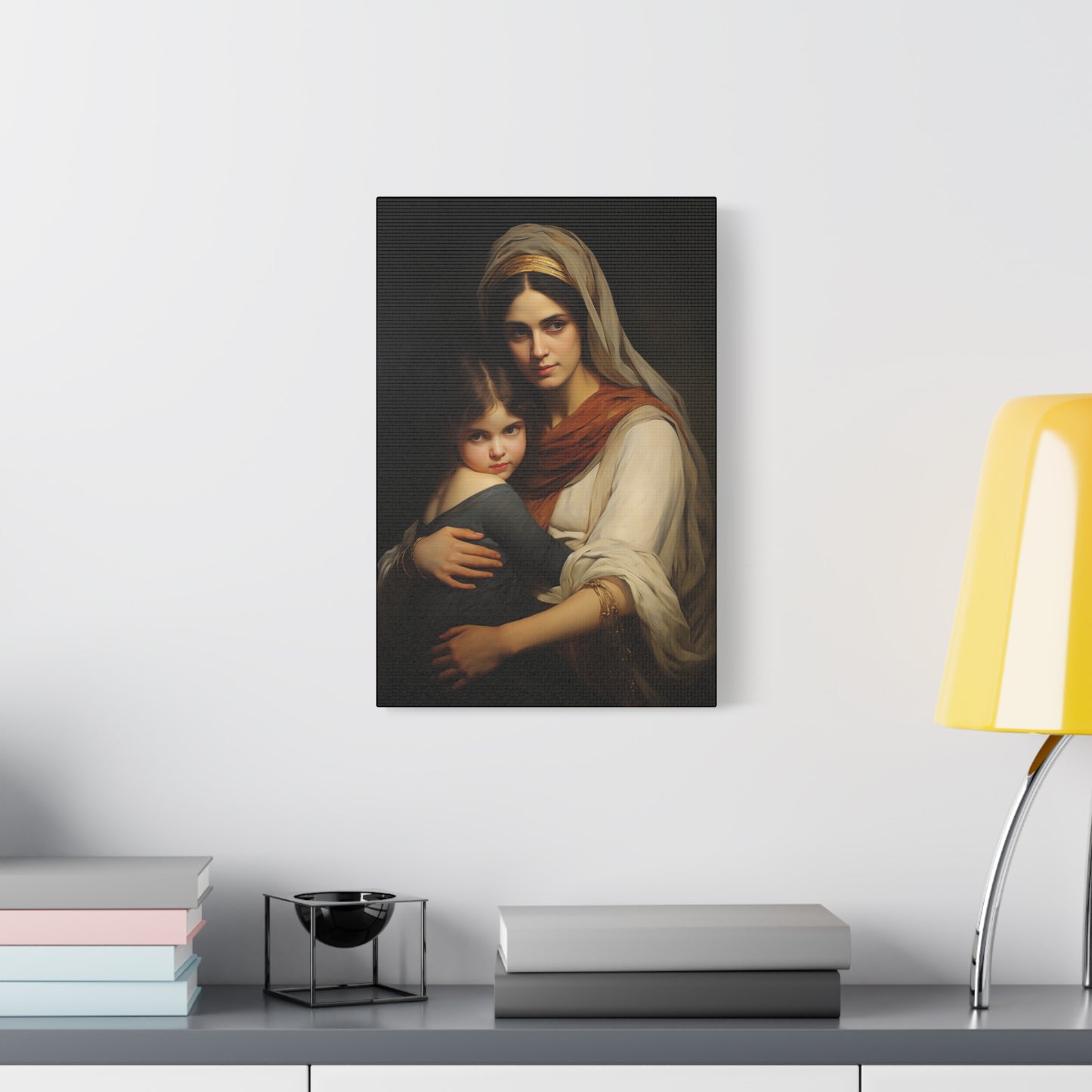 Saint Anne mother of Mary the Blessed Virgin - Museum Wrapped Canvas - Sanctified Souls Print - Religious Art for your Home
