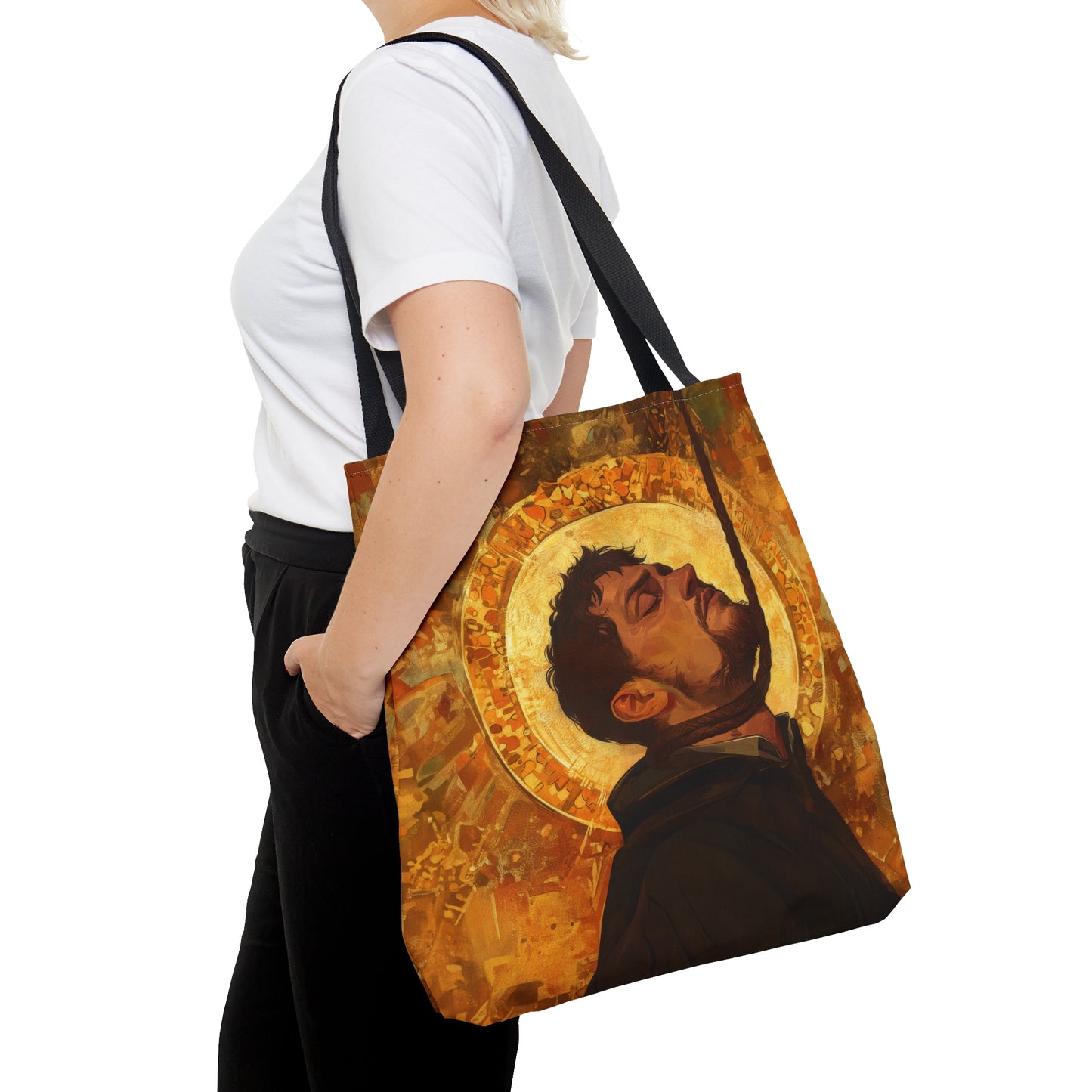 Saint John Ogilvie Tote Bag - Large Medium Small Faith Art Bag - Catholic Faith Purse - Religious Carry All Reusable Tote Bag