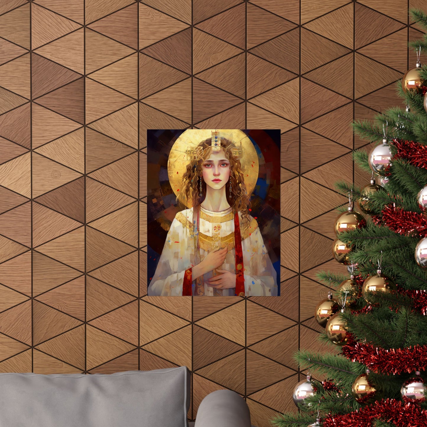 Saint Ursula Print - Sanctified Souls Print - Multiple Sizes - Premium Matte Vertical Posters