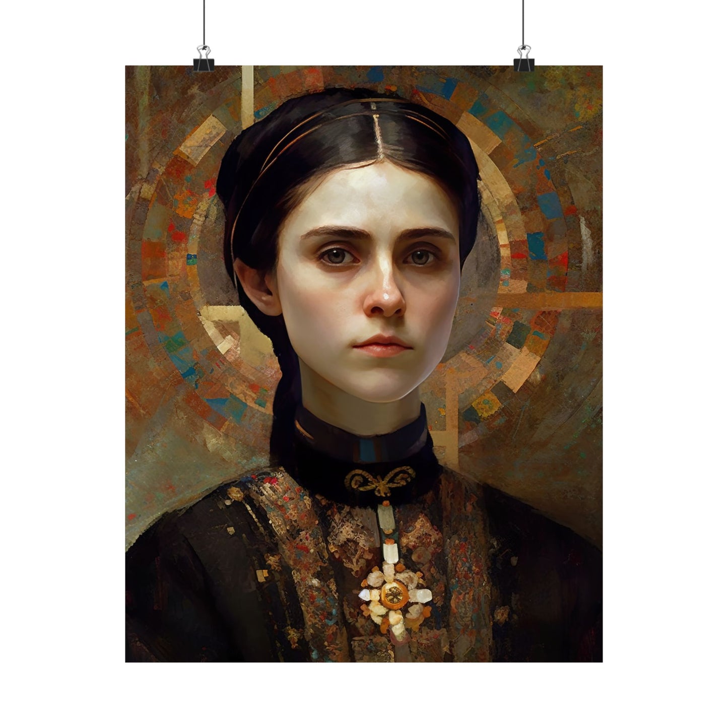Saint Gemma Galgani Print - Sanctified Souls Print - Multiple Sizes - Premium Matte Vertical Posters