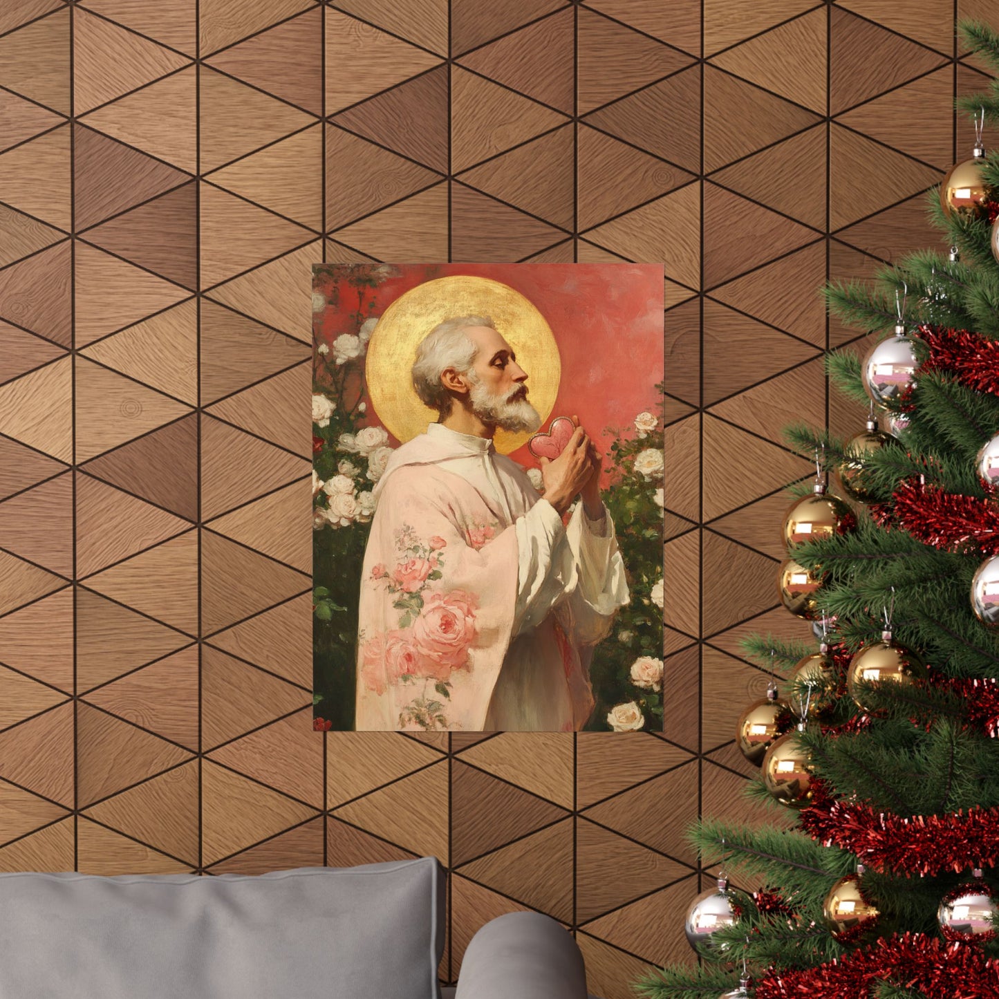 Saint Valentine -  Catholic Art - Multiple Sizes - Premium Posters - Catholic Art - Christian Home - Catholic Saint Art