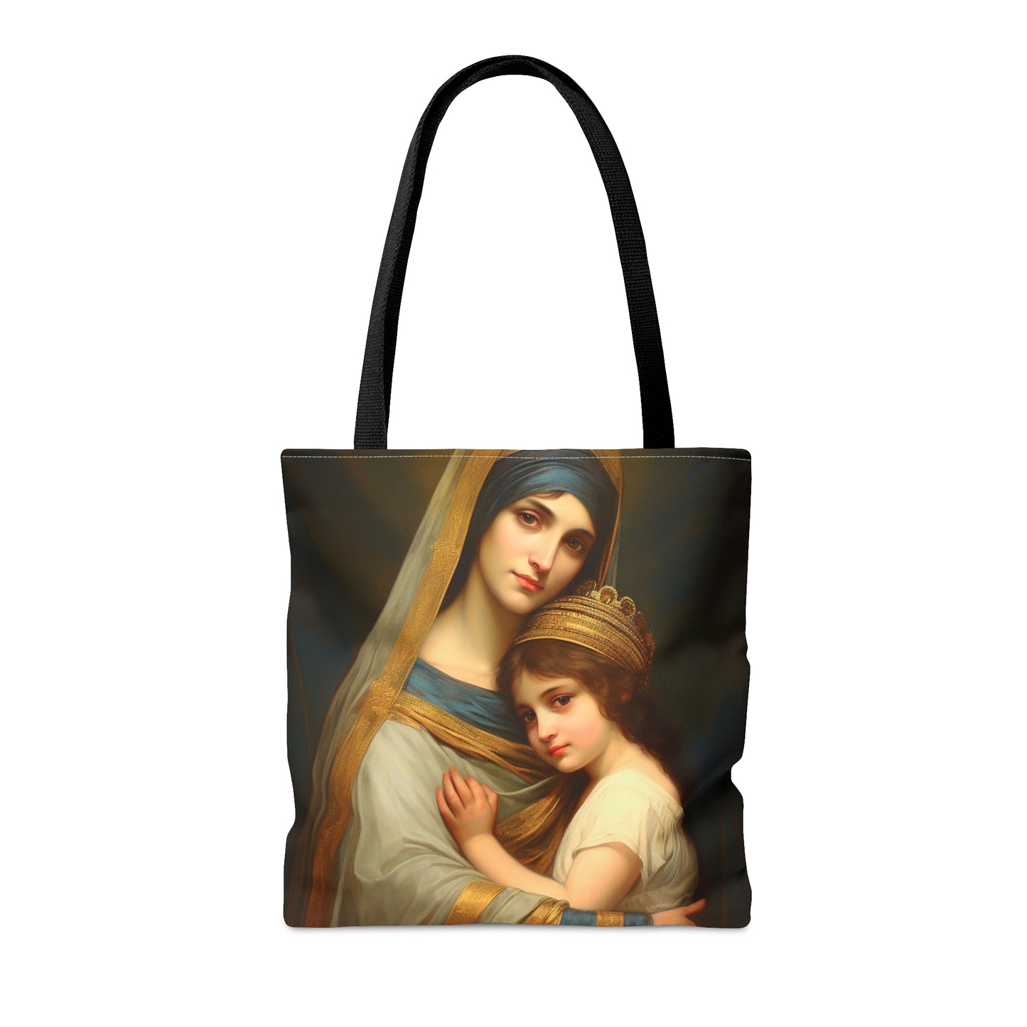 Saint Anne and Young Mother Mary  Tote Bag - Large Medium Small Faith Art Bag - Re usable Tote Purse - Double Sided - Catholic Art Bag