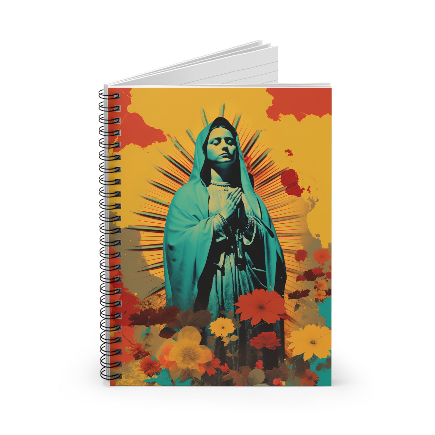 Guadalupe's Miraculous Presence Journal - Sanctified Souls Art - Religious Based Notebook - Spiral Notebook - Ruled Line - Our Lady