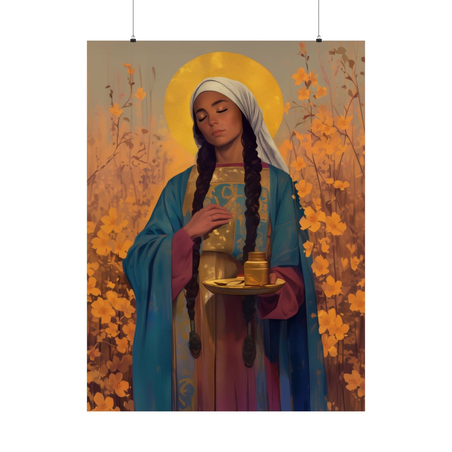 Saint Hermione of Ephesus - Sanctified Souls Print - Multiple Sizes - Premium Matte Vertical Posters