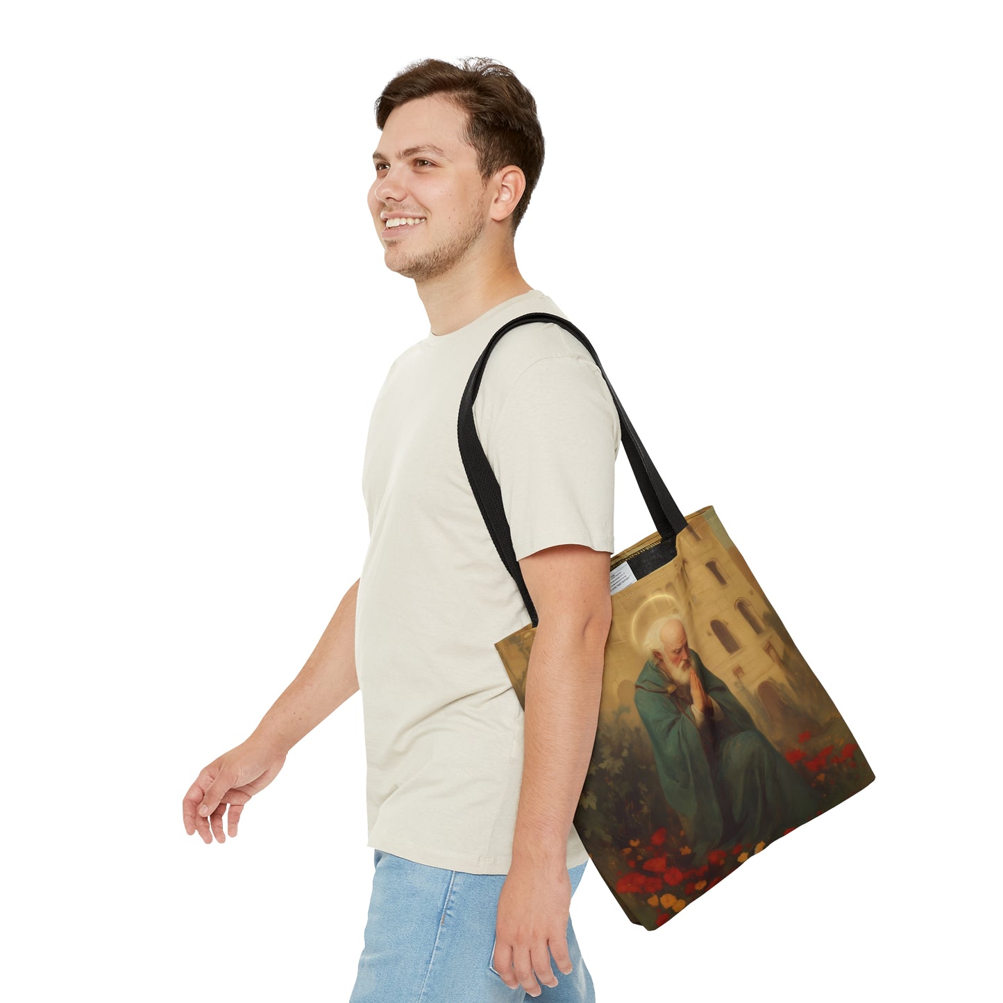 Saint Cyprian - Tote Bag - Large Medium Small Faith Art Bag - Bible Study Faith Purse - Double Sided Prayer Tote