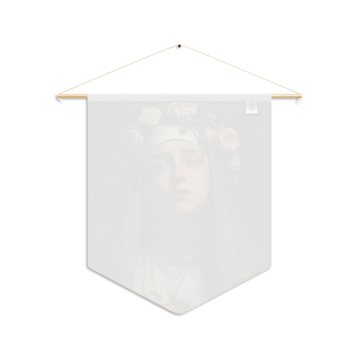 Saint Rose of Lima Wall Banner / Wall Hanging / Pennant - Prayer room art - Catholic Home -  18" x 21"