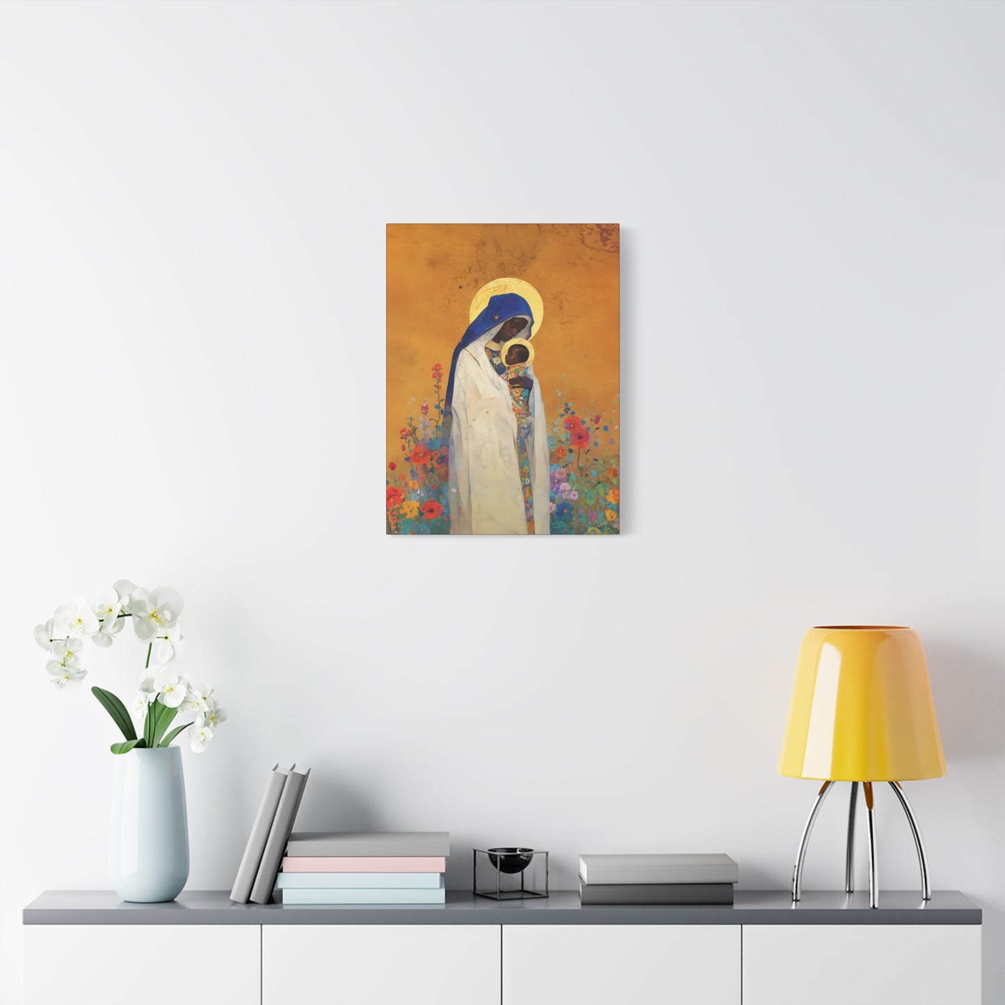 The Divine Embrace- Our Lady of Kibeho's Love - Museum Wrapped Canvas - Print - Religious Art for your Home - Christian print - Religious