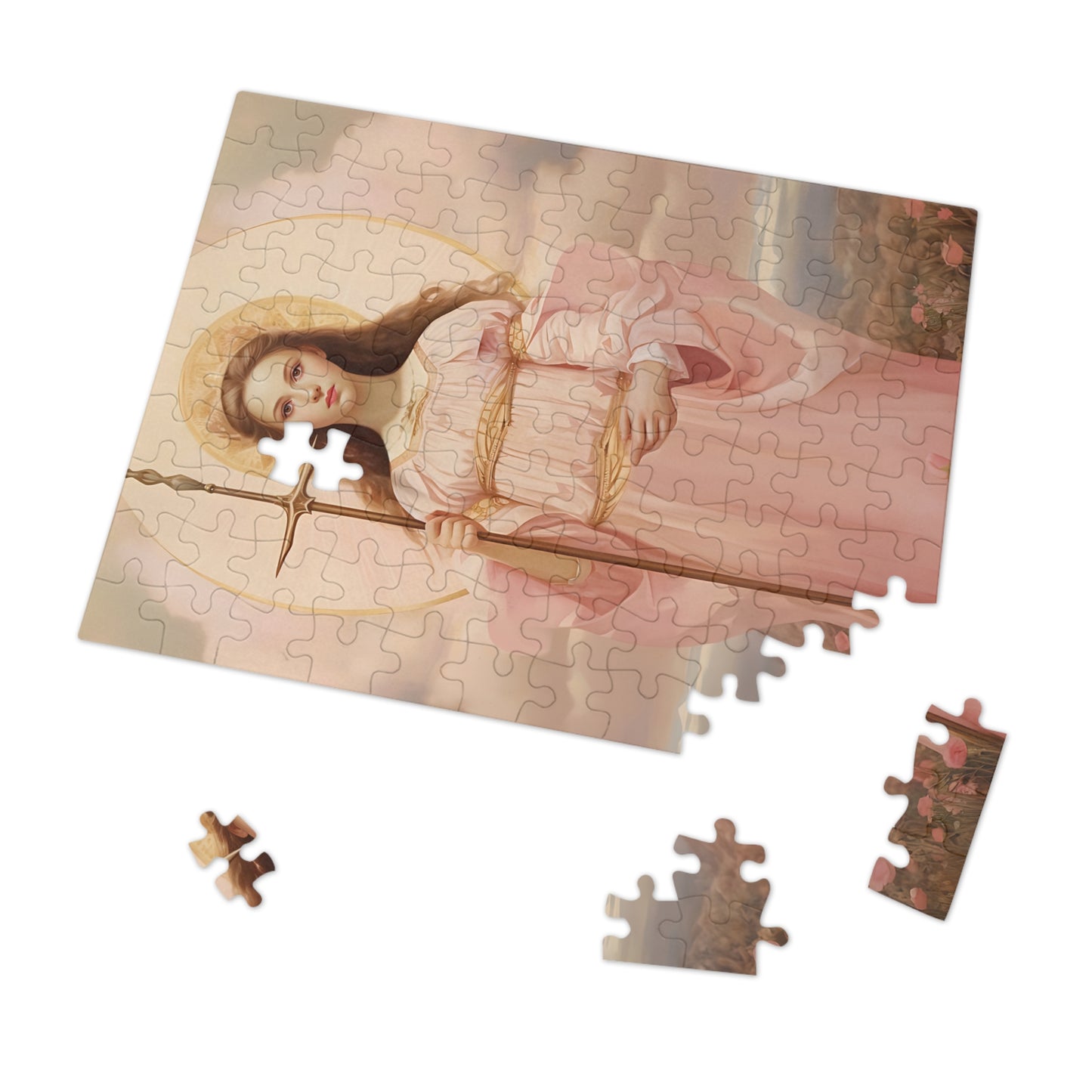 Saint Philomena - Puzzle and Keepsake Tin - Religious Jigsaw Puzzle (30, 110, 252, 500,1000-Piece) - Religious Puzzle