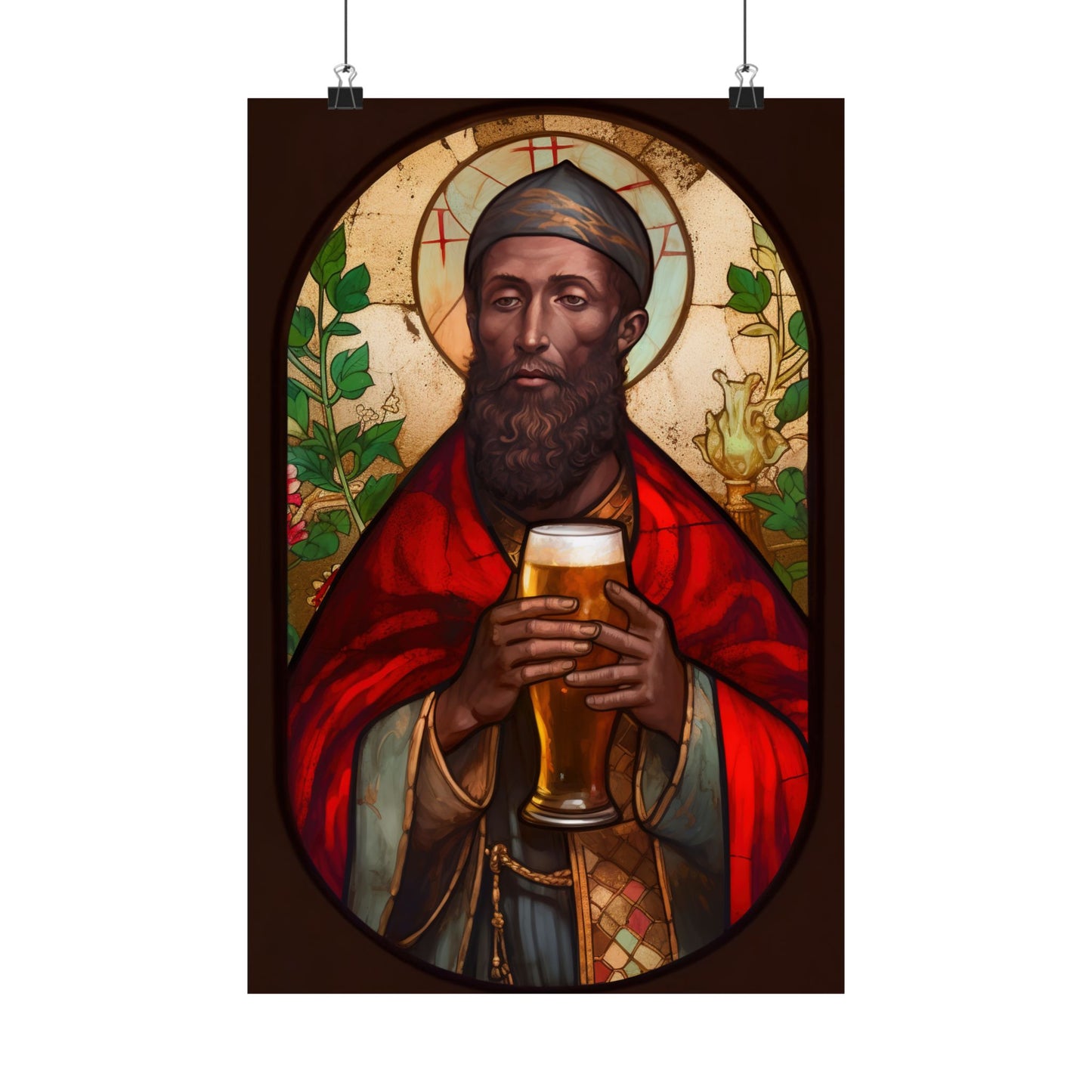 Saint Augustine of Hippo - Sanctified Souls Print - Multiple Sizes - Premium Matte Vertical Posters