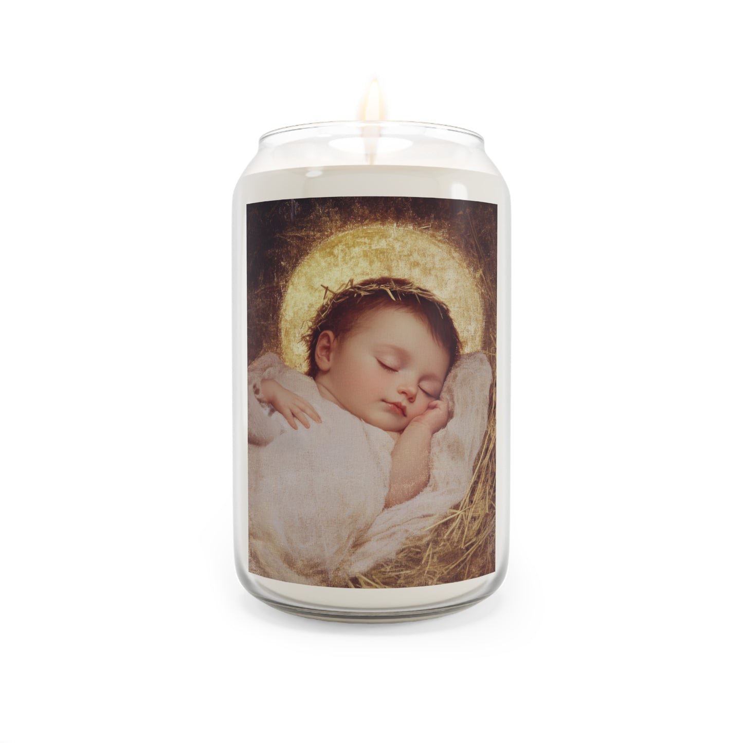 The Christ Child Born Into the Quiet of the World - Scented Prayer Candle, 13.75oz - Tall Size - Religious Prayer Candle