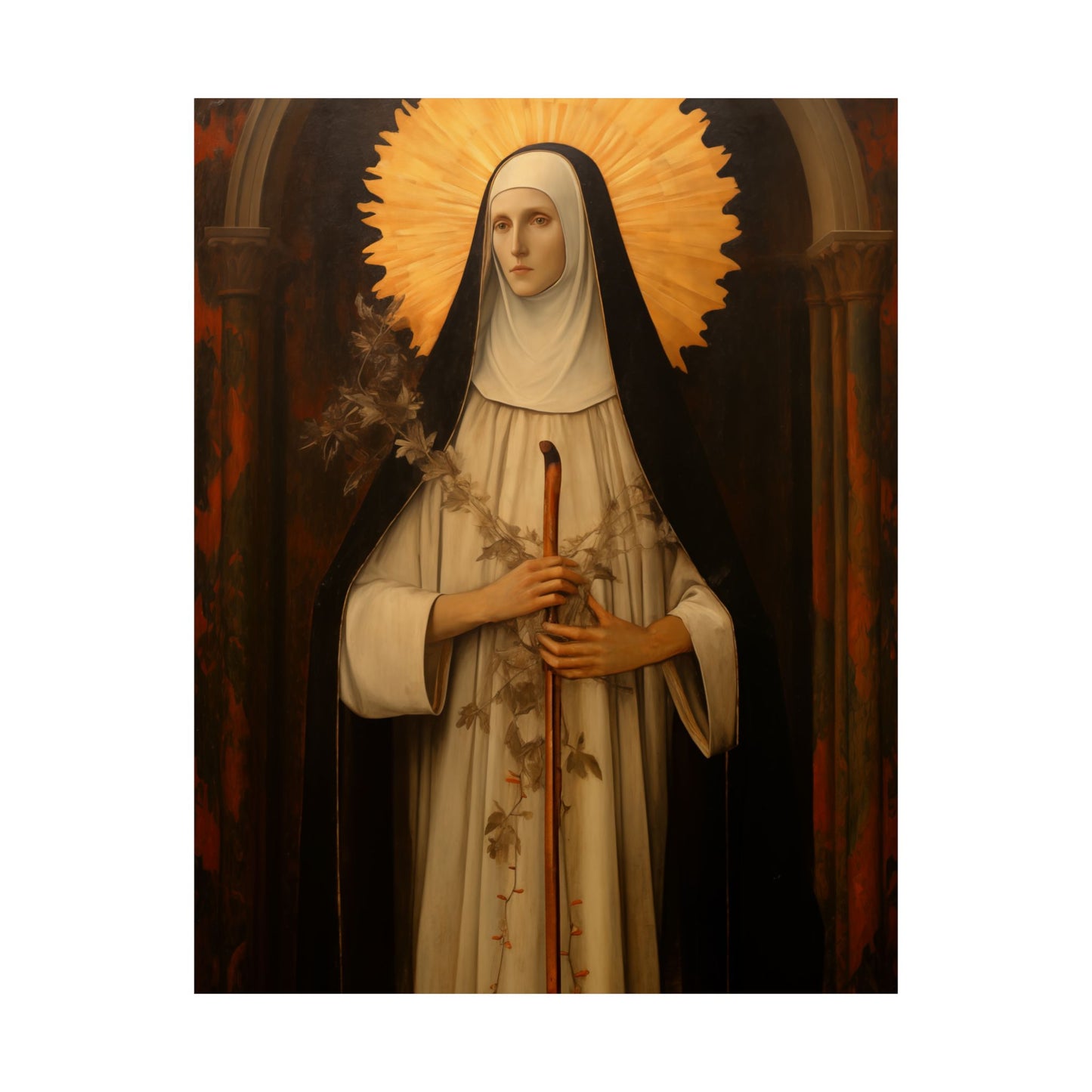 Saint Margaret of Castello Print - Sanctified Souls Print - Multiple Sizes - Premium Matte Vertical Posters - Blessed Margaret