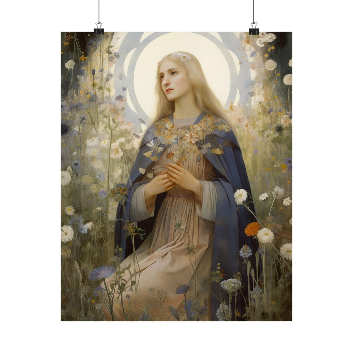 Saint Hildegard of Bingen Print - Sanctified Souls Print - Multiple Sizes - Premium Matte Vertical Posters