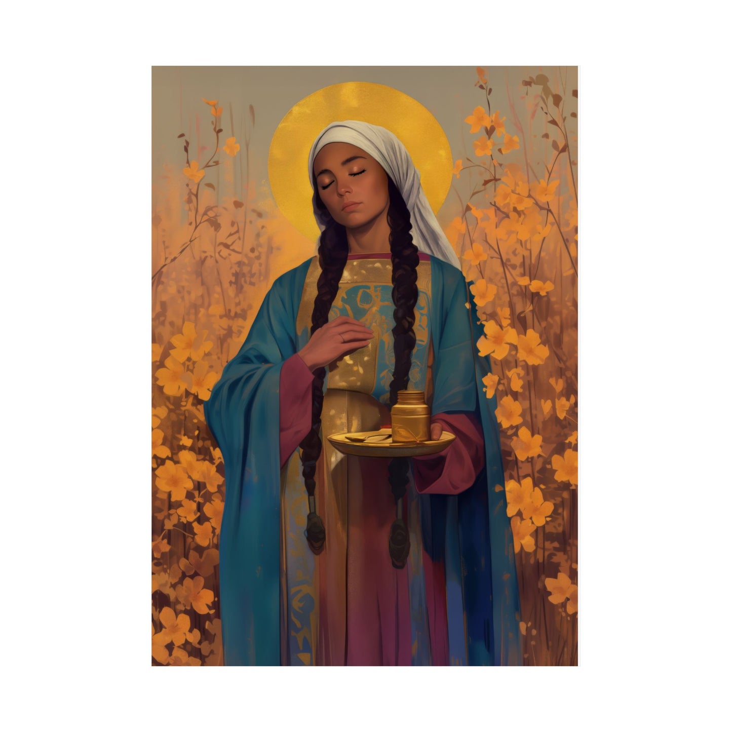 Saint Hermione of Ephesus - Sanctified Souls Print - Multiple Sizes - Premium Matte Vertical Posters