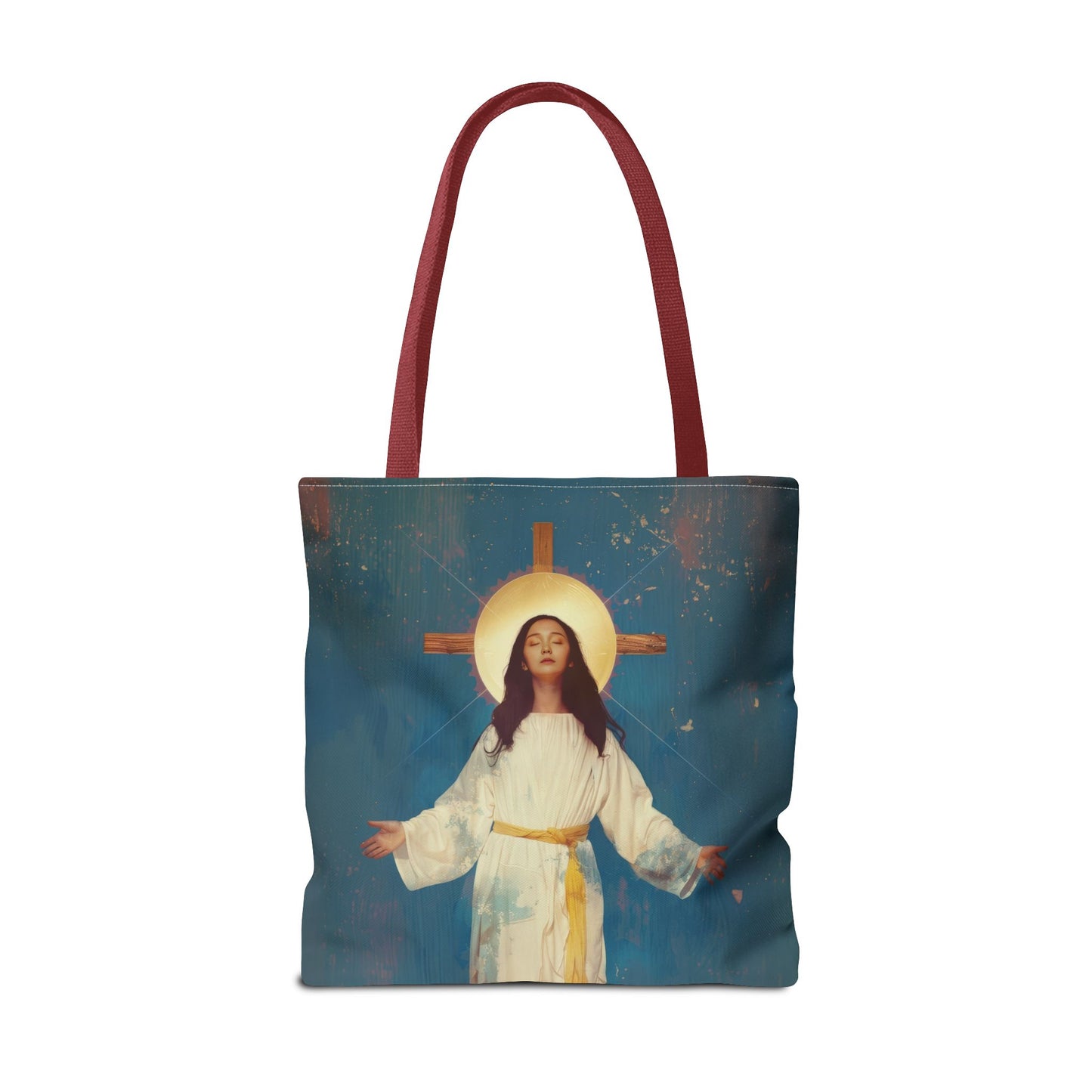 Our Lady of Akita - Mother Mary - Tote Bag - Large Medium Small Faith Art Bag - Re-usable Tote Purse - Double Sided