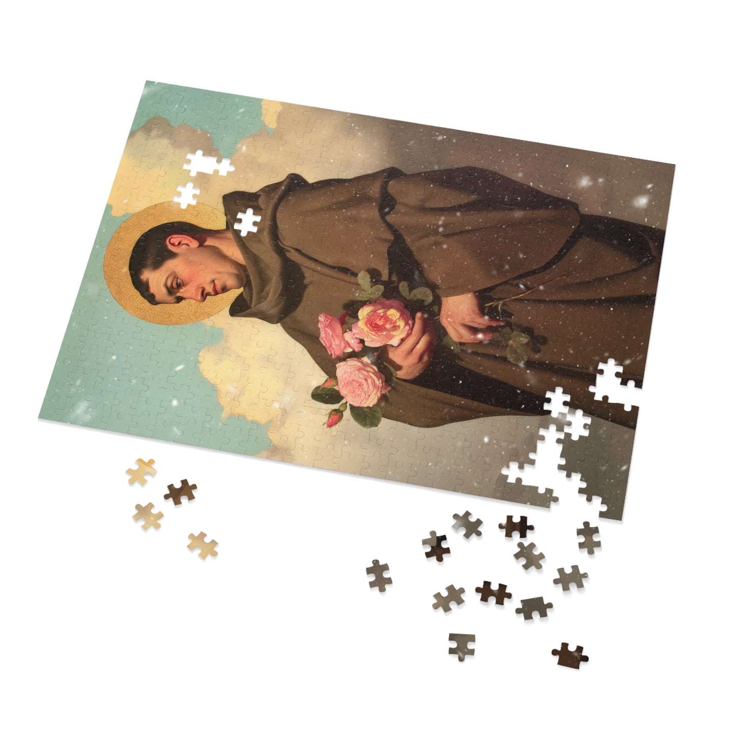 Saint Didacus of Alcala - Puzzle & Keepsake Tin - Religious Jigsaw Puzzle (30, 110, 252, 500,1000-Piece)