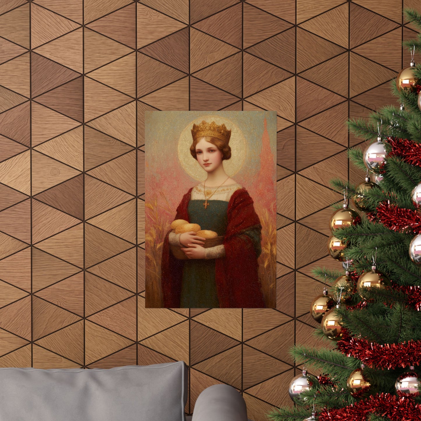 Saint Elizabeth of Hungary - Sanctified Souls Print - Multiple Sizes - Premium Matte Vertical Posters