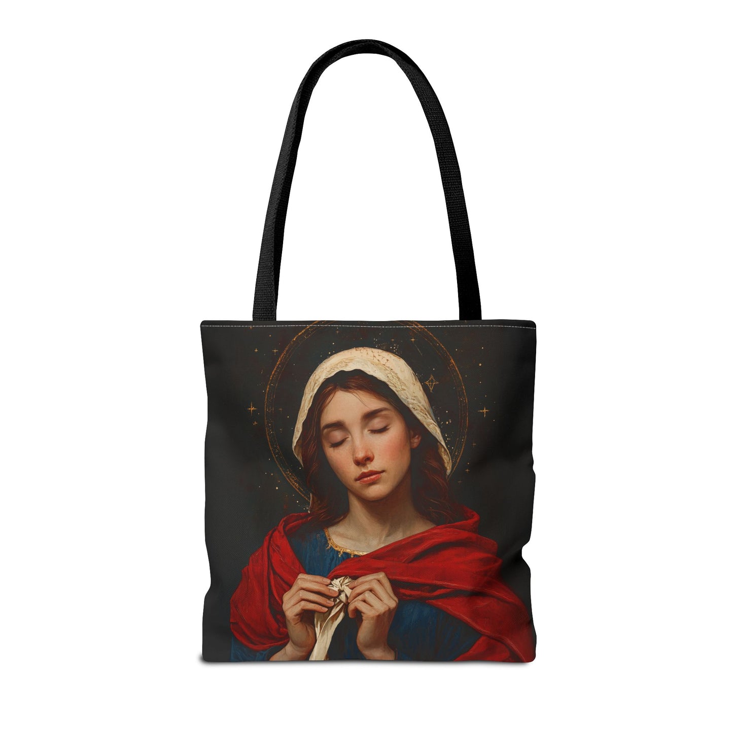 Mary Undoer of Knots - Mother Mary  - Untier of Knots - Marian Art - Tote Bag - Large Medium Small Faith Art Bag - Tote Purse