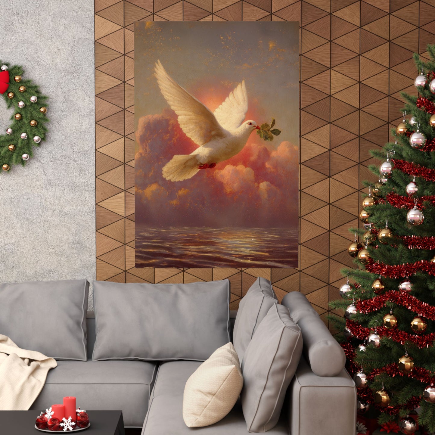 The Spirit Who Restored the Horizon - Holy Spirit - The Dove - Sanctified Souls Print - Multiple Sizes - Premium Matte Vertical Posters