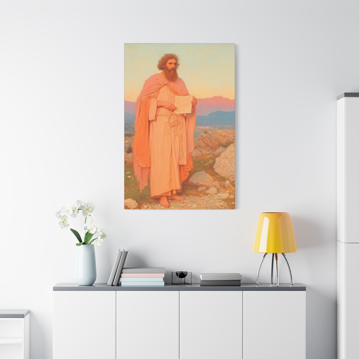Obadiah - Keeper of the Lord's Warning and Mercy - Gallery Wrapped Canvas - Print - Religious Art for your Home - Catholic Art