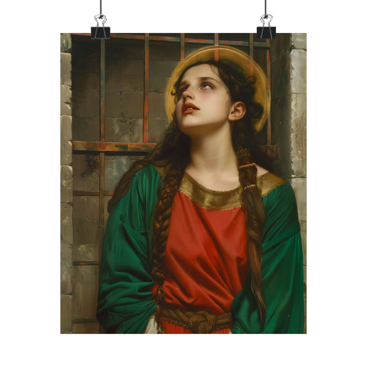 Saint Juliana of Nicomedia - Sanctified Souls Print - Multiple Sizes - Premium Matte Vertical Posters - Catholic Art for the home