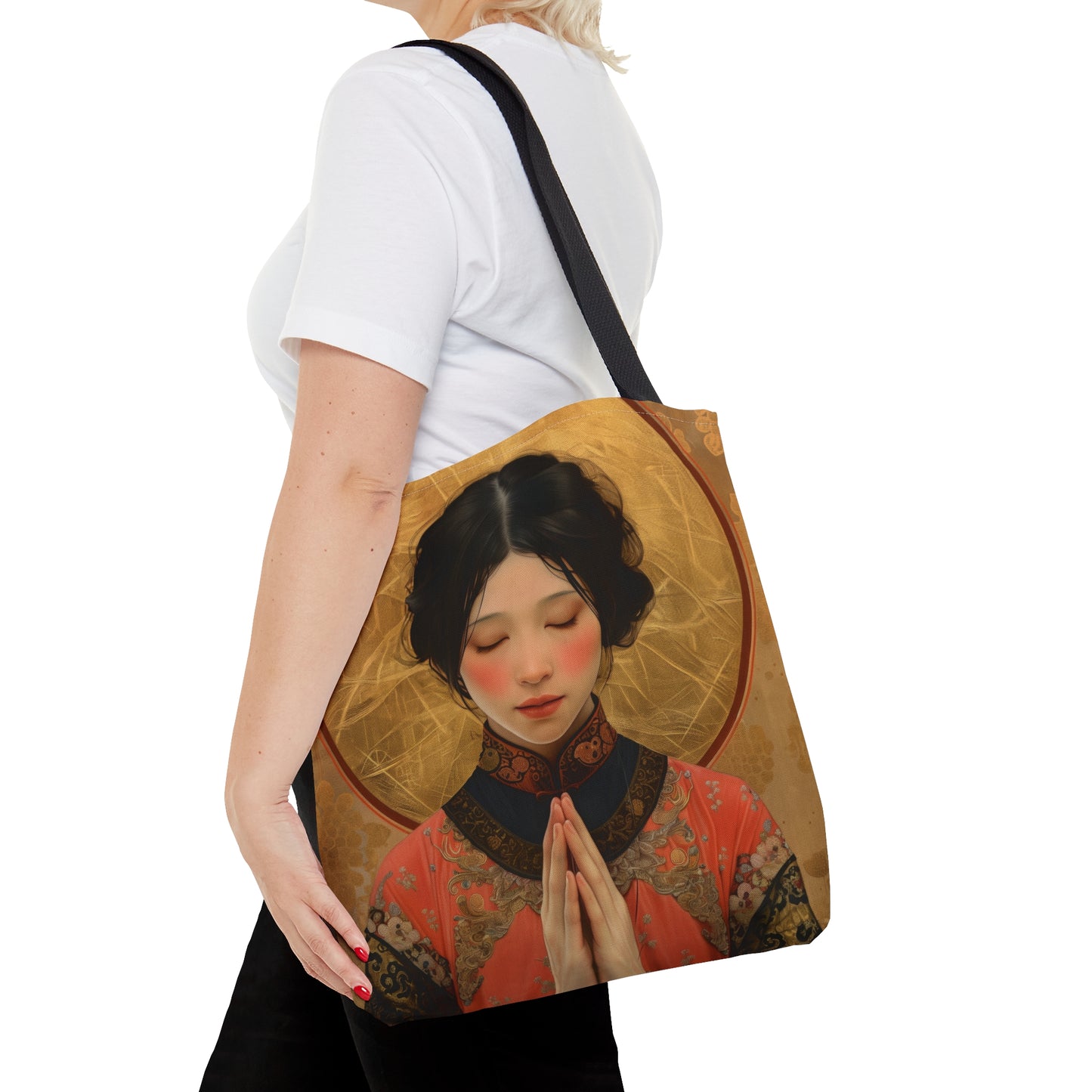 Saint Lucy Yi Zhenmei Tote Bag - Purse - Three sizes - Faith Art Bag - Catholic faith inspired carry-all purse - Double Sided