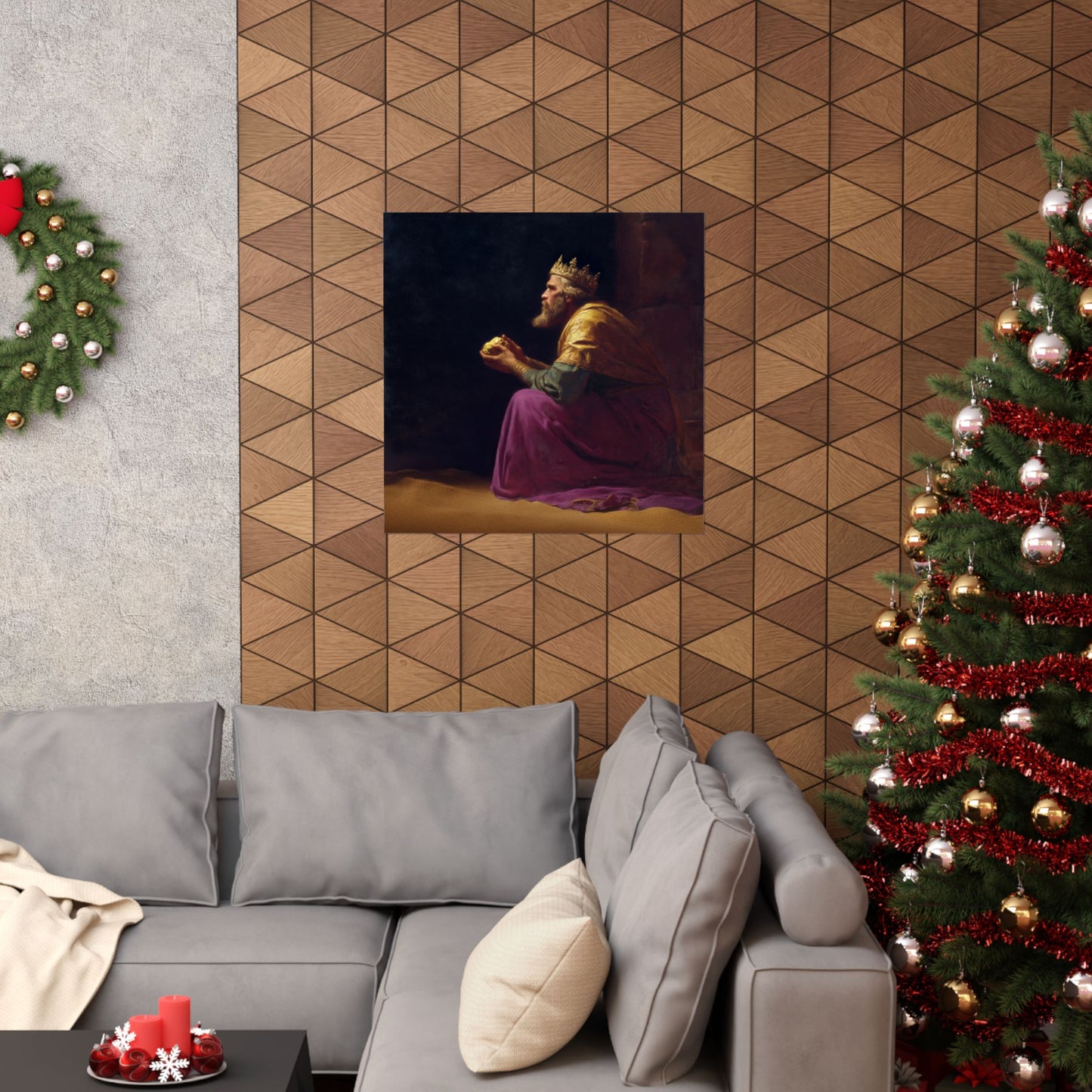 Melchior and the Gift Fit for a King - 3 Wise Men - Sanctified Souls Print - Multiple Sizes - Premium Matte Vertical Posters