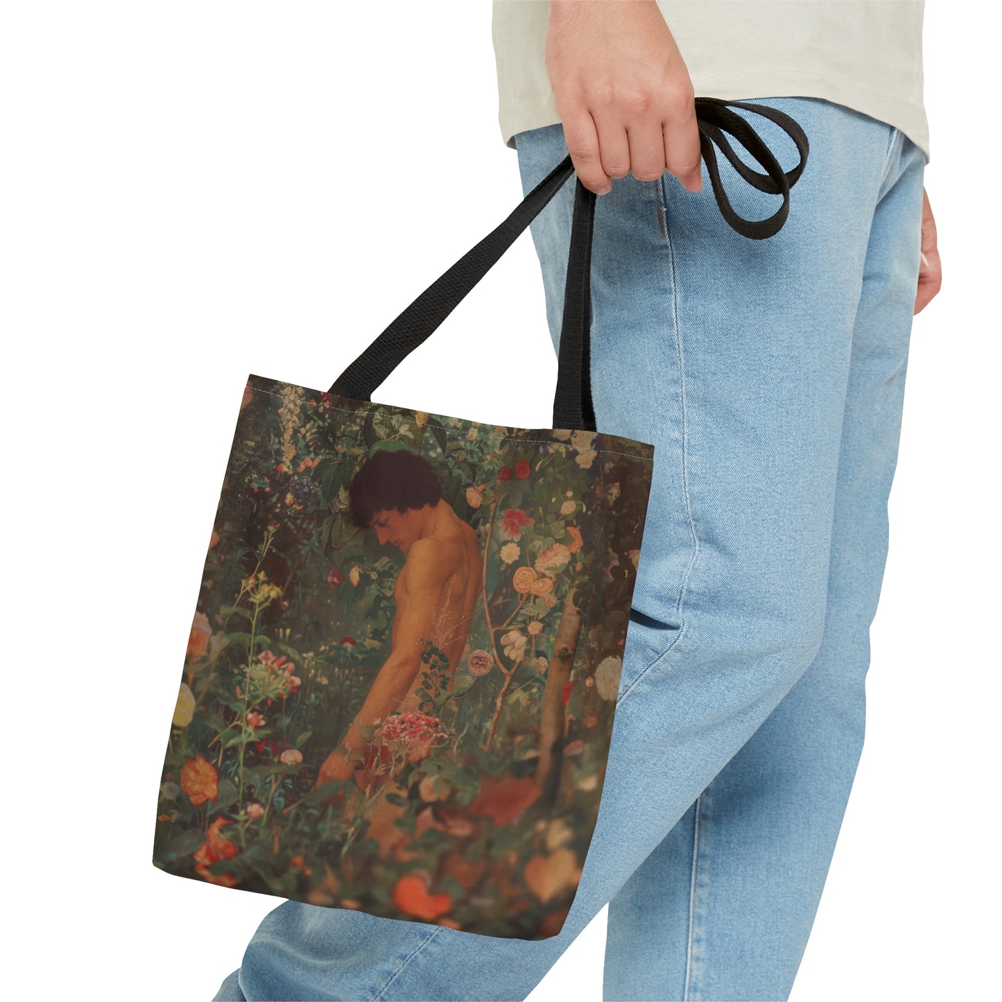 Saint Adam - Tote Bag - Large Medium Small Faith Art Bag - Re usable Tote Purse - Double Sided - Catholic Art Bag