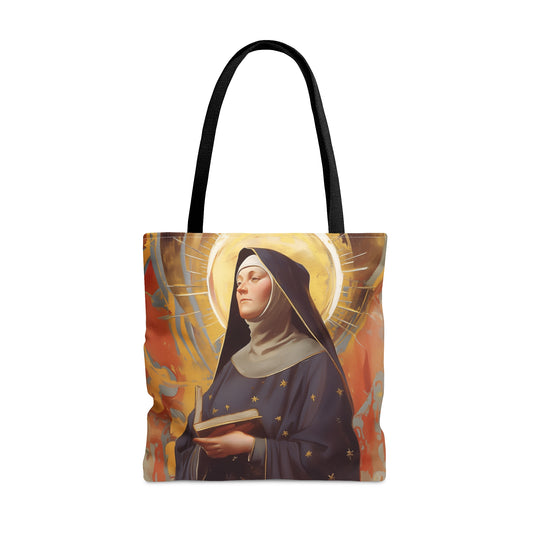 Saint Monica of Hippo Tote Bag - Large Medium Small Faith Art Bag - Catholic Faith Purse - Religious - Reusable - Prayer Bag