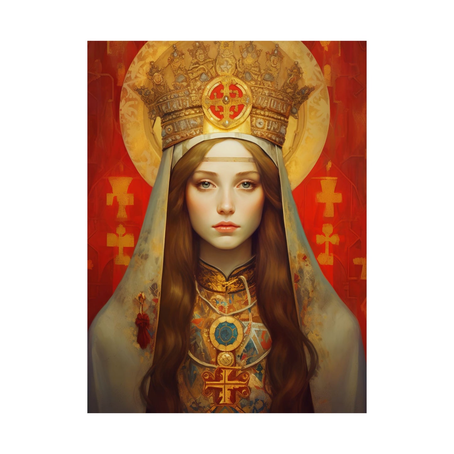 Saint Alexandra Print - Sanctified Souls Print - Multiple Sizes - Premium Matte Vertical Posters