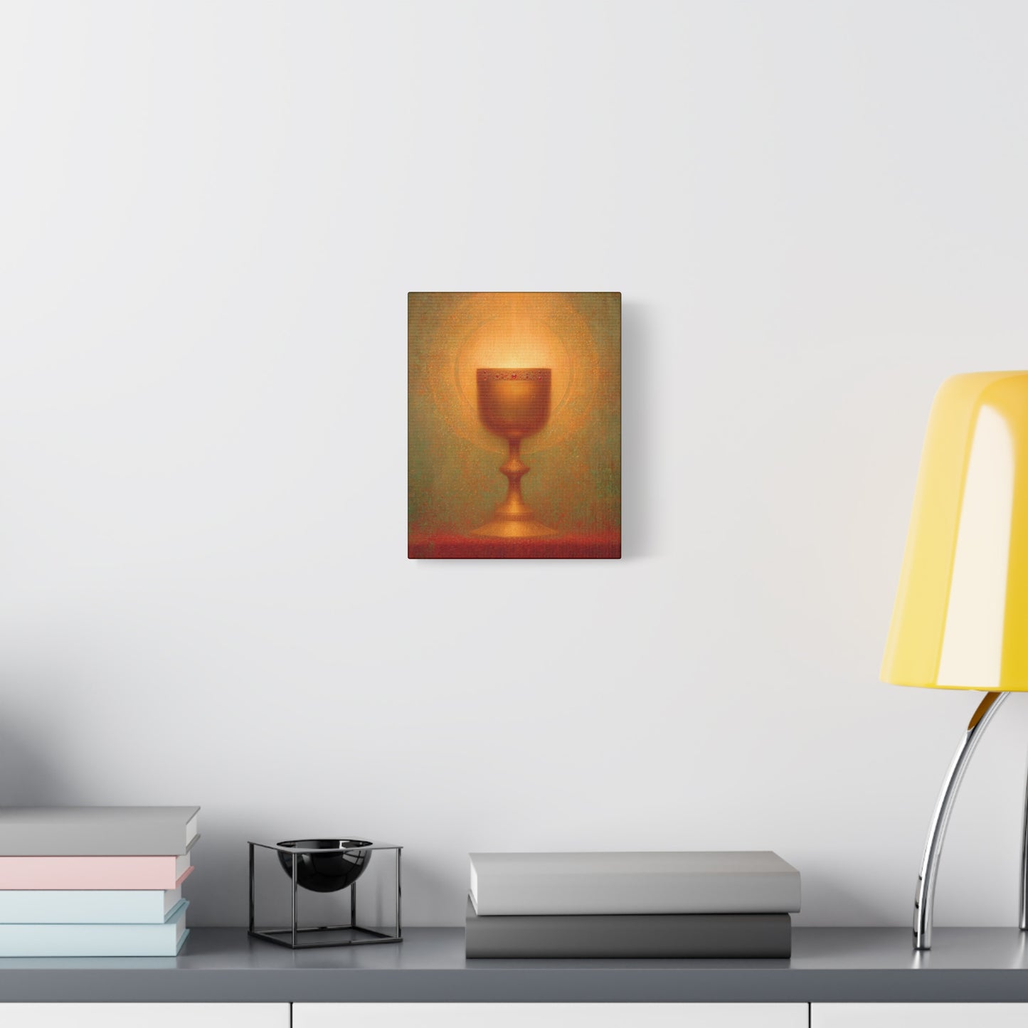 Chalice of the Lamb, Light of the World - The Holy Grail - Gallery Wrapped Canvas - Print - Religious Art for your Home - Catholic Art