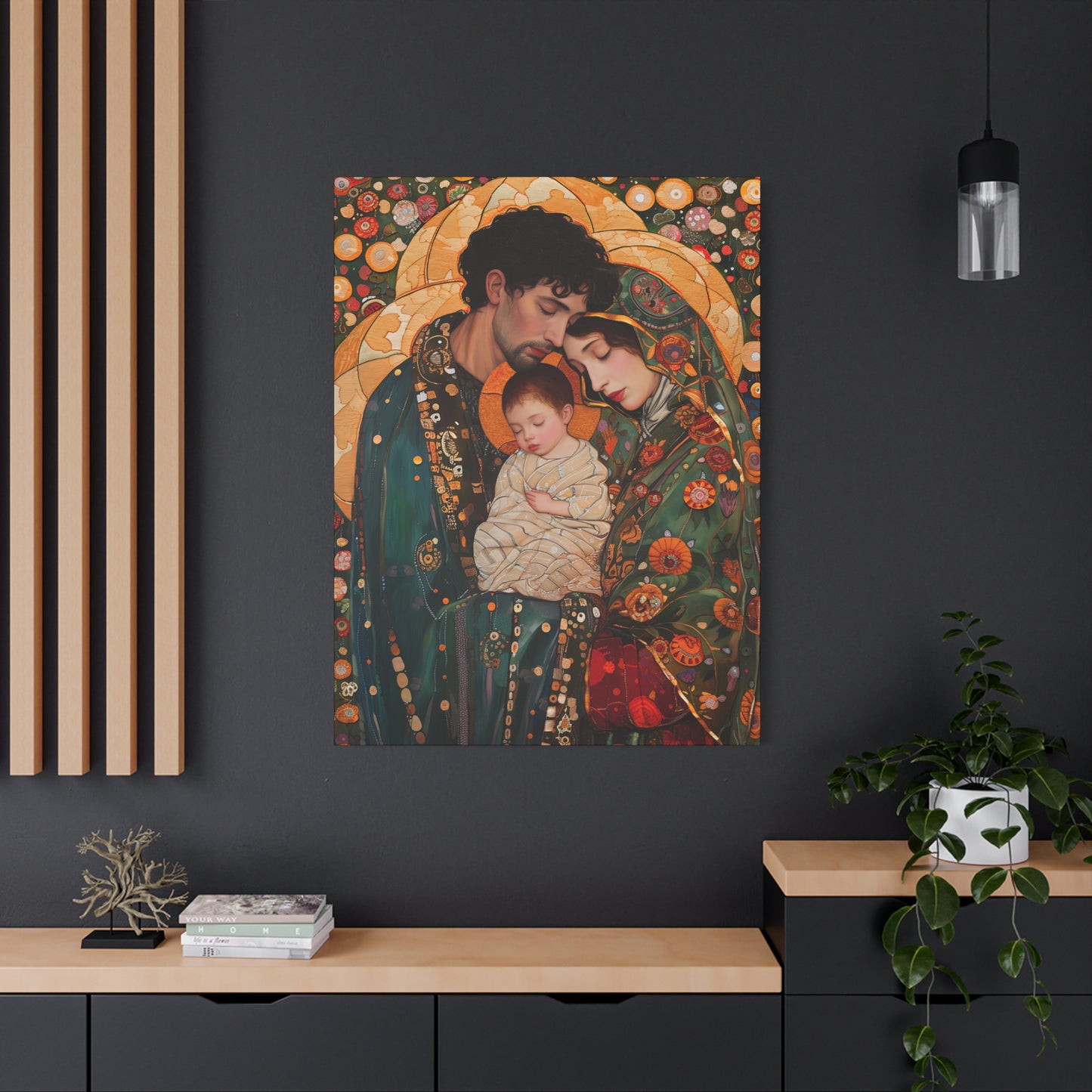 Guiding Light - The Holy Family - Museum Wrapped Canvas - Sanctified Souls Print - Religious Art - Jesus, Mary and Joseph Art