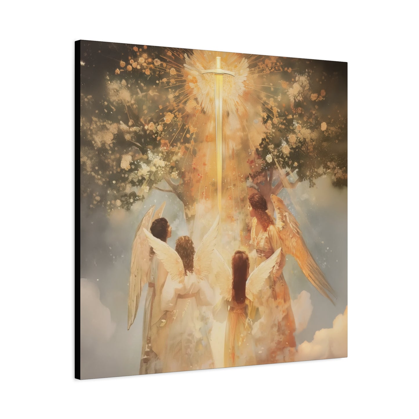 The Watchers of the First Dawn - Guardians of Eden - Gallery Wrapped Canvas - Print - Religious Art for your Home - Catholic Art