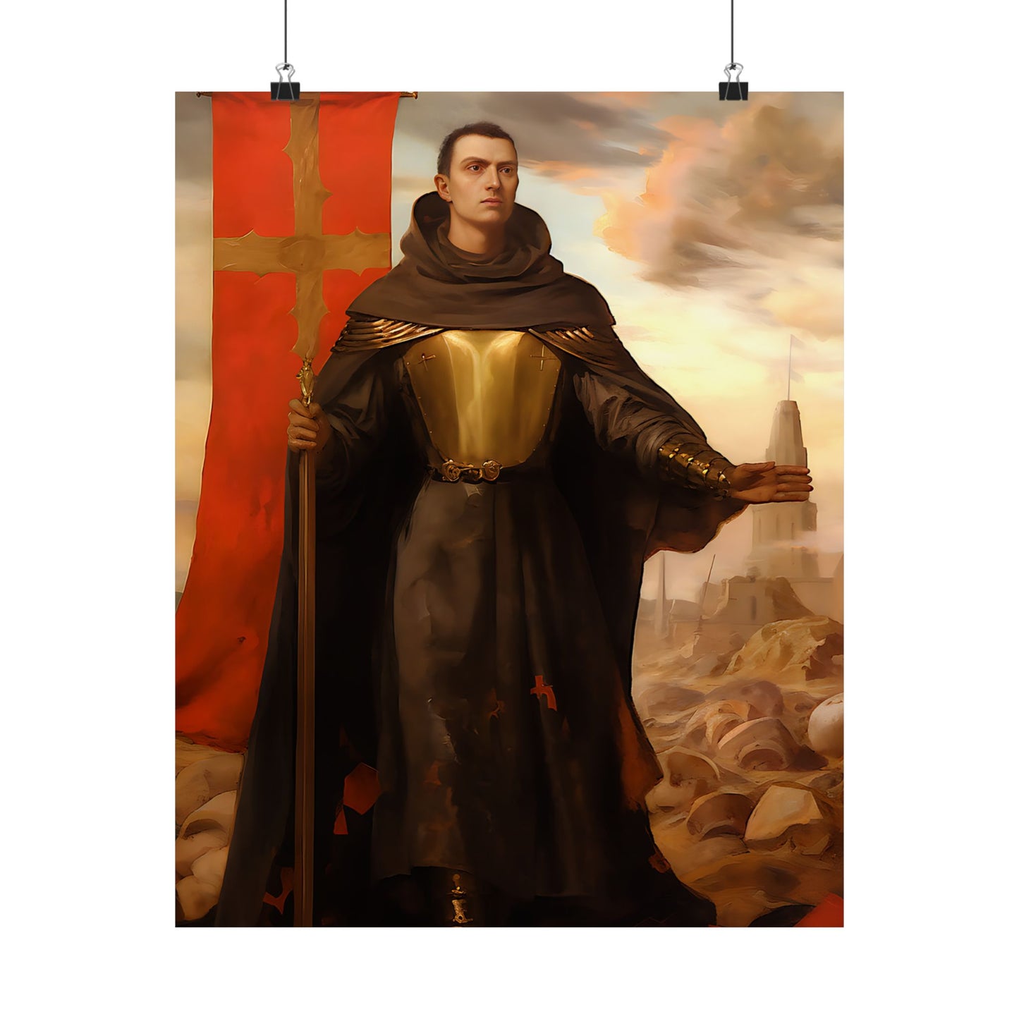 Saint John of Capistrano - Sanctified Souls Print - Multiple Sizes - Premium Matte Vertical Posters