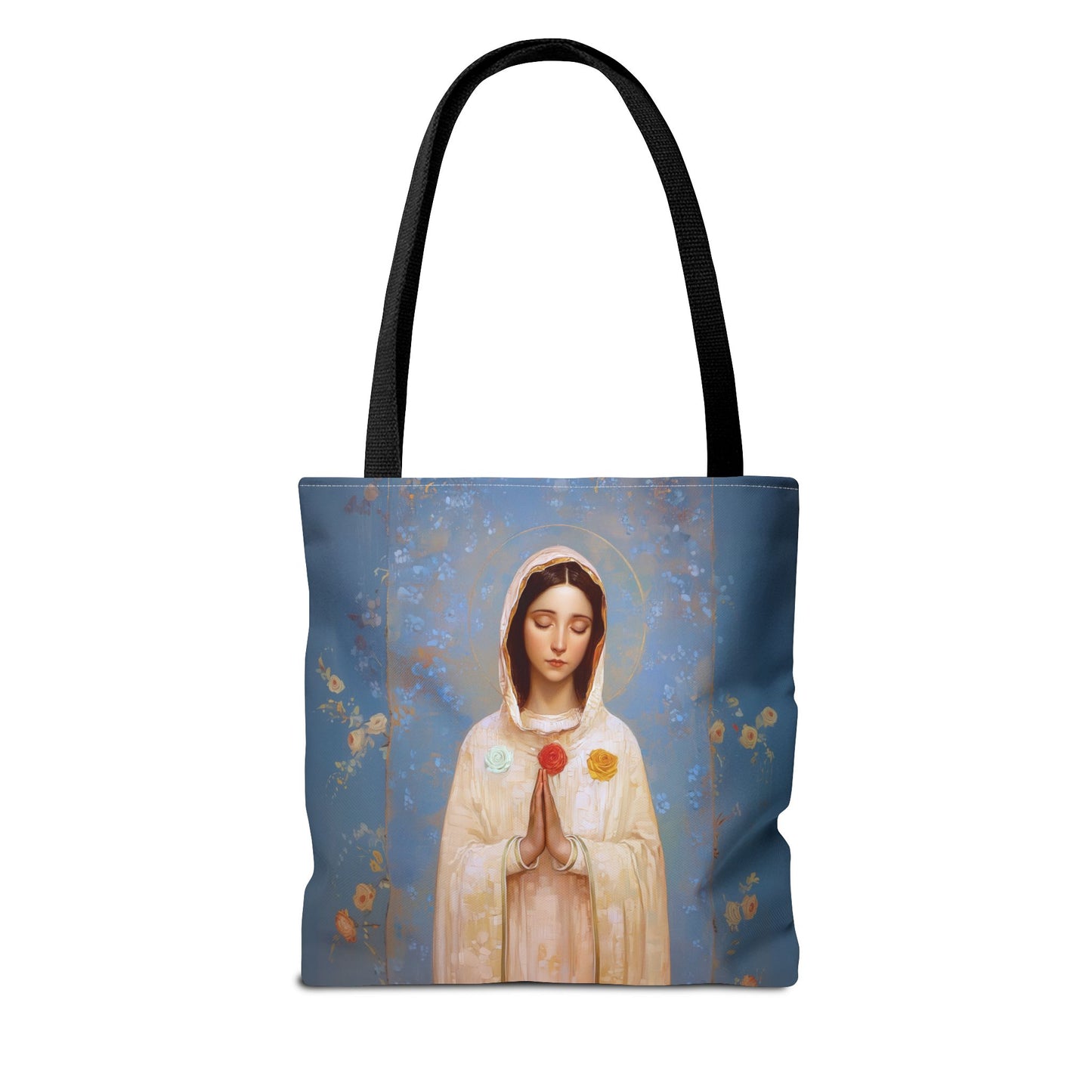 Rosa Mystica - Mystical Rose - Mother Mary - Marian Art - Tote Bag - Large Medium Small Faith Art Bag - Tote Purse