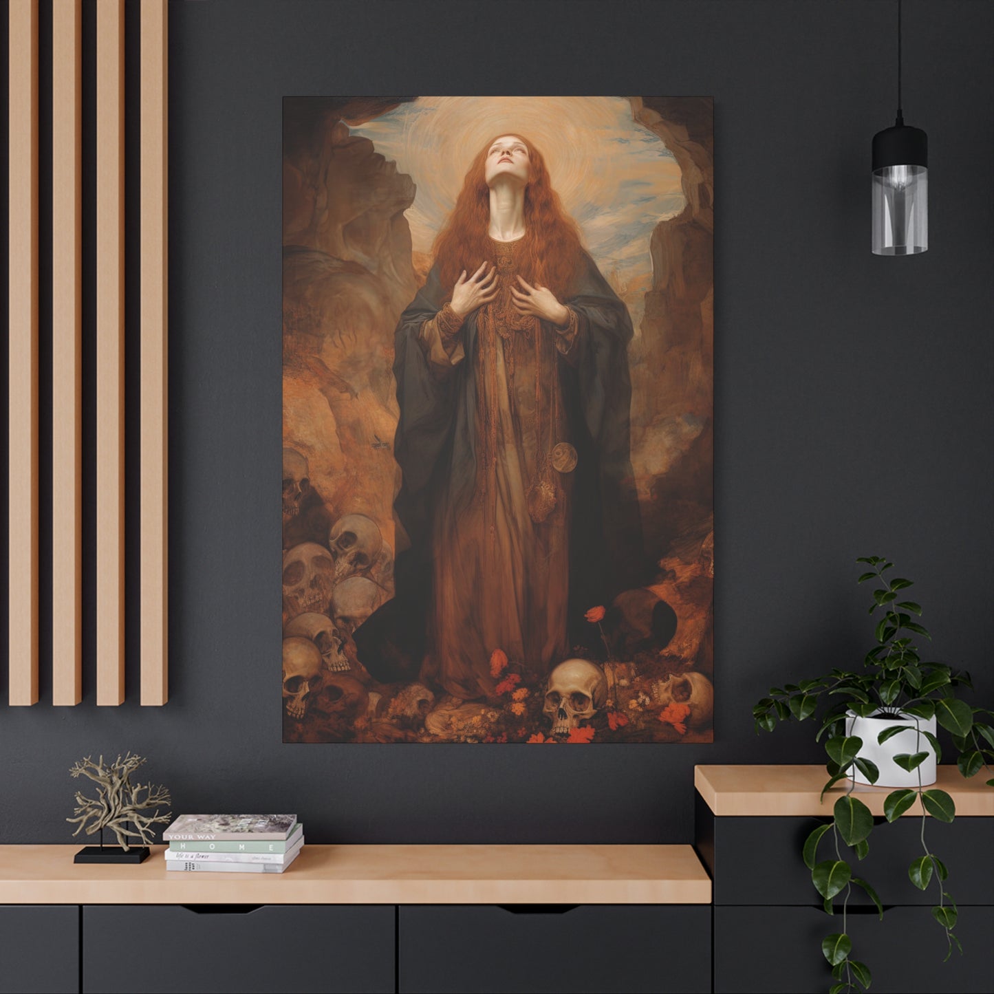 Saint Rosalia - Museum Wrapped Canvas - Sanctified Souls Print - Religious Art for your Home