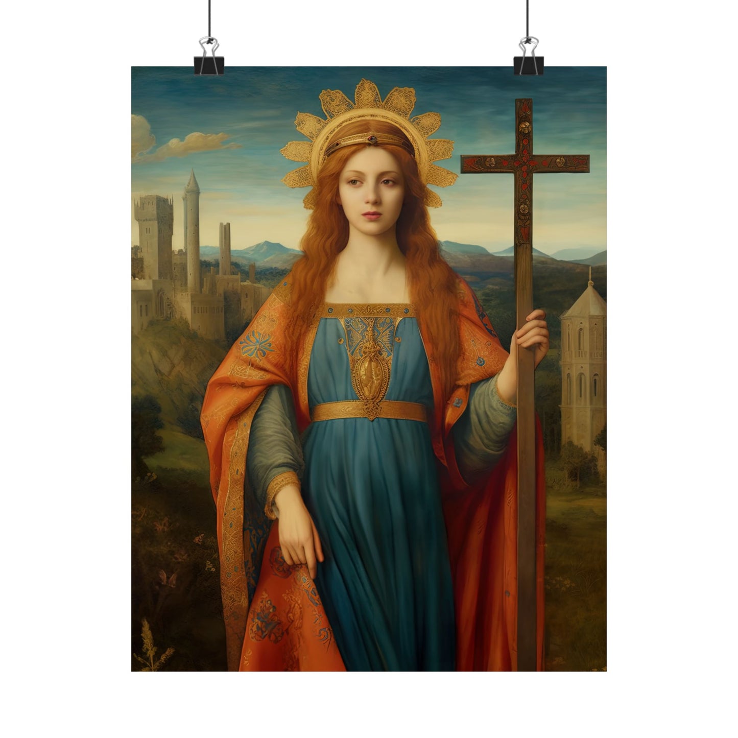 Saint Helena - Sanctified Souls Print - Multiple Sizes - Premium Matte Vertical Posters