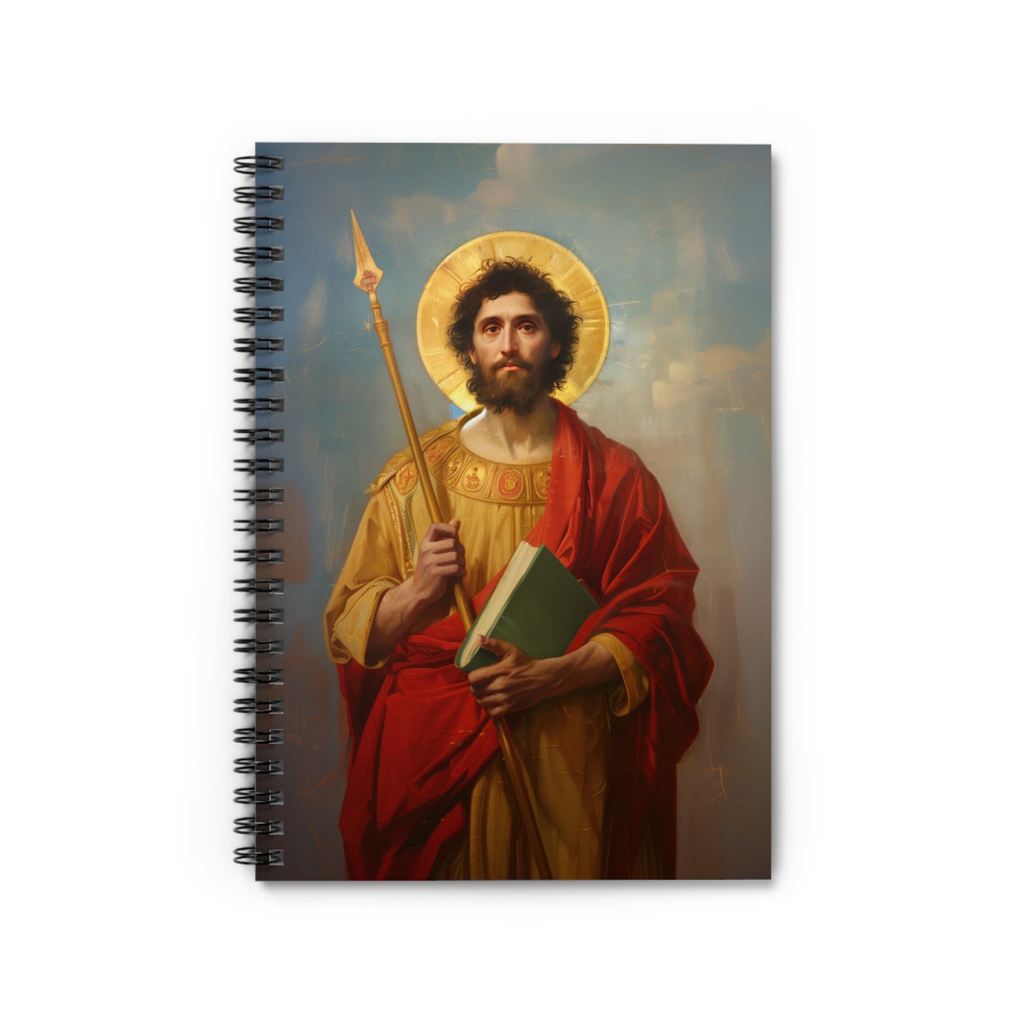 Saint Thomas the Apostle - Sanctified Souls Art - Religious - Spiral Notebook - Ruled Line - Catholic Religious art