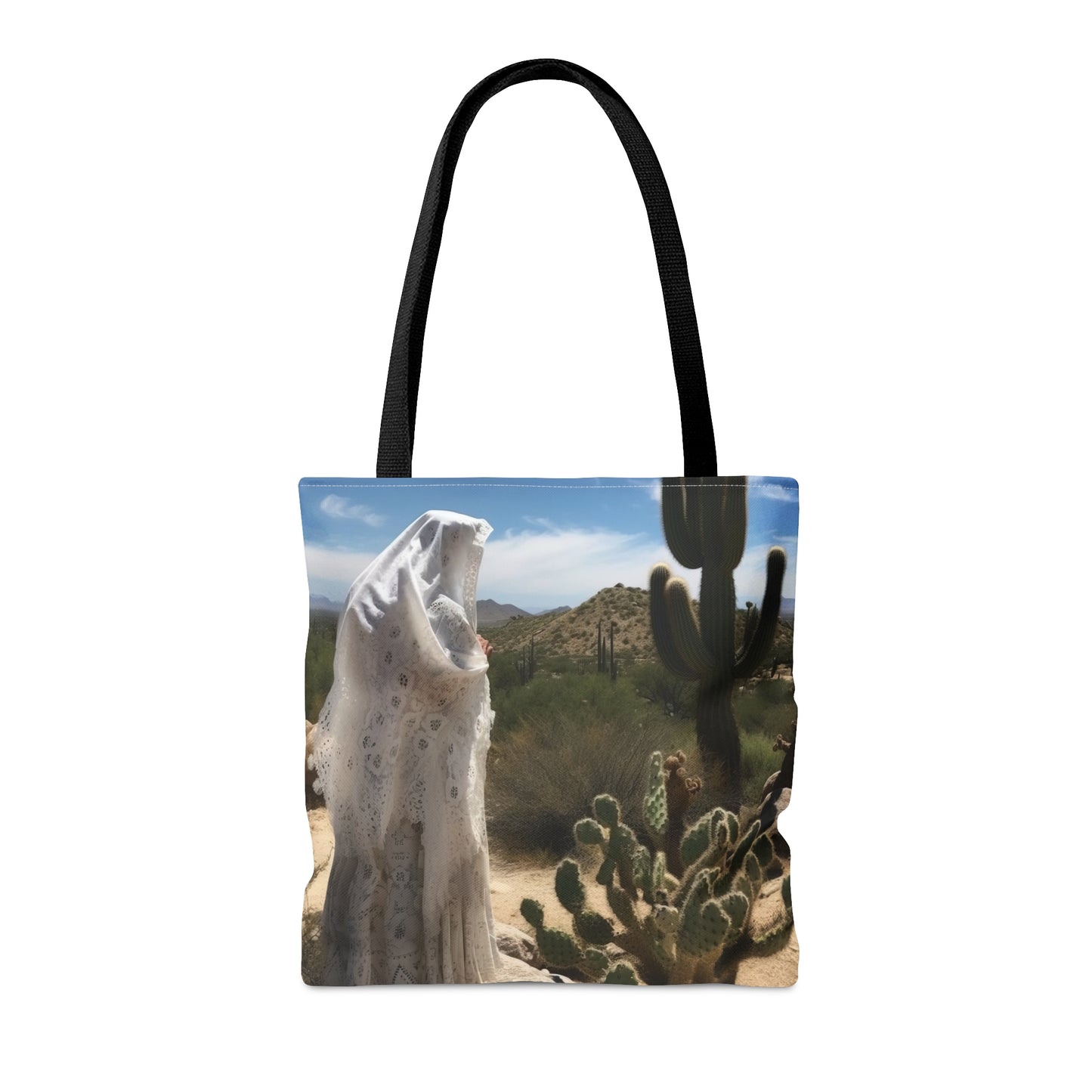 Saint Amma Sarah of the Desert Tote Bag - Catholic faith inspired carry-all purse - day to day bag - Desert Mothers Series